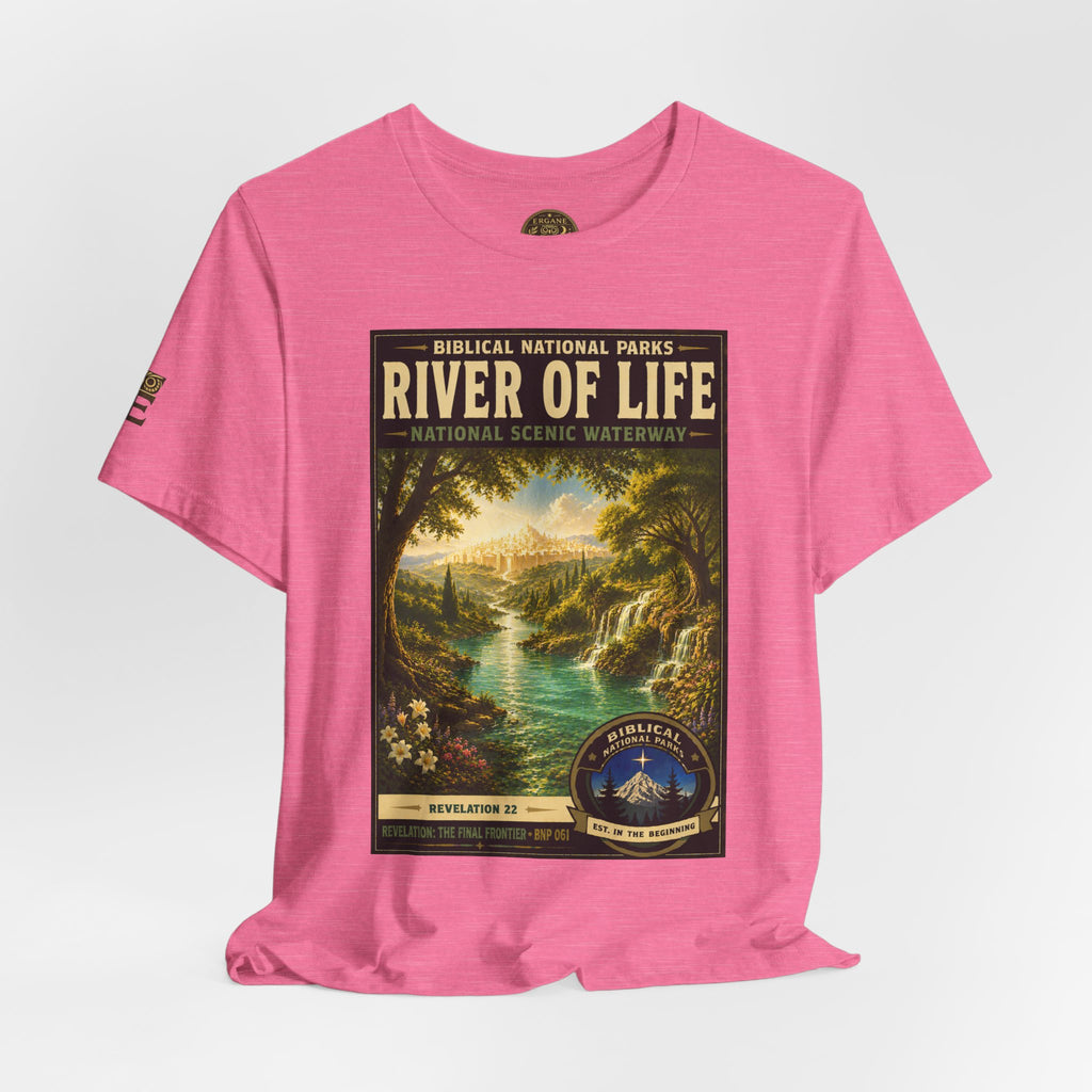 Biblical National Parks Collection X- #061/061 - Revelation: The Final Frontier | Revelation 22 | Vintage nature poster Tee | Biblical national parks graphic shirt 2