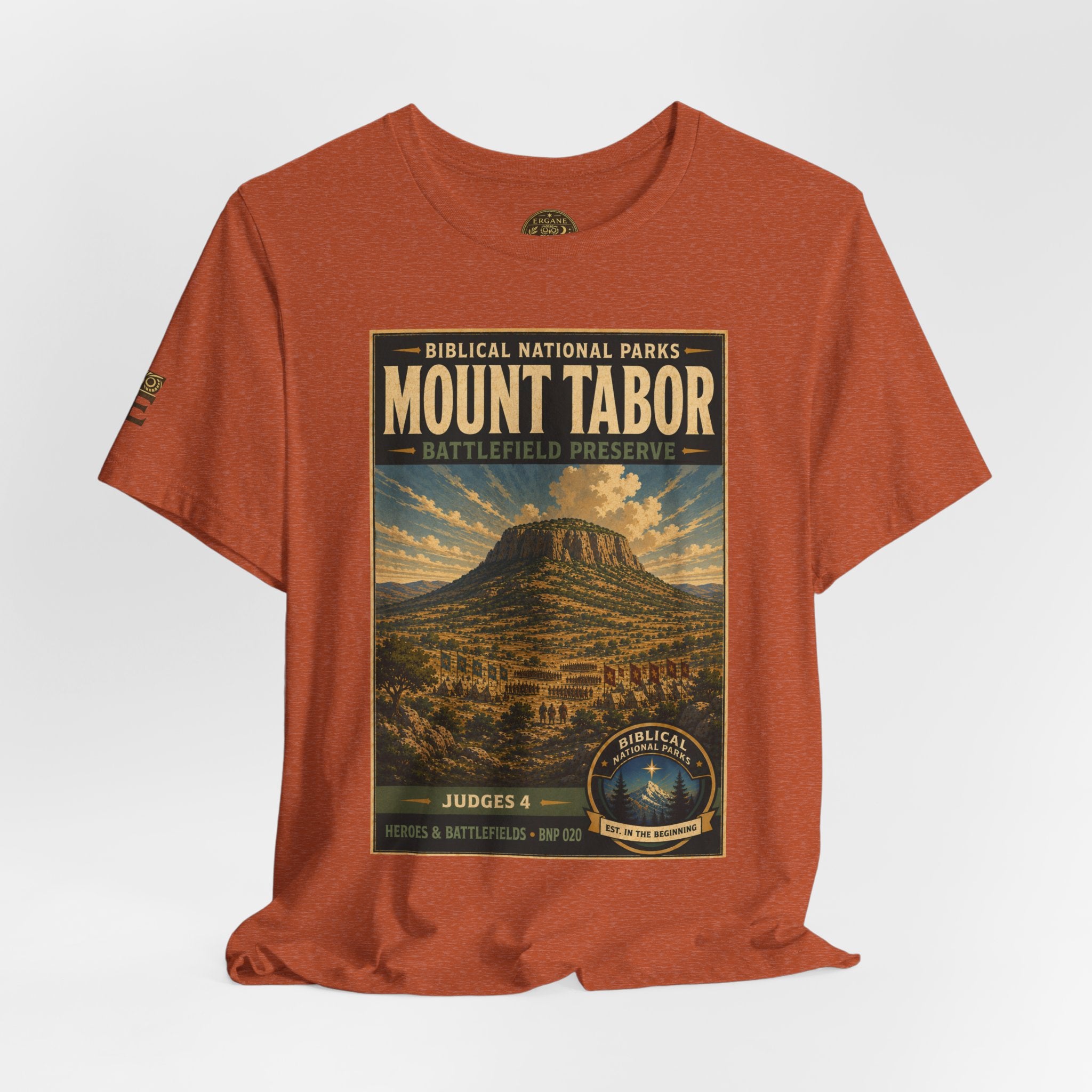 Biblical National Parks Collection IV- Heros & Battlefields #020/023 Judges 4 | Vintage nature poster Tee | Biblical national parks graphic shirt