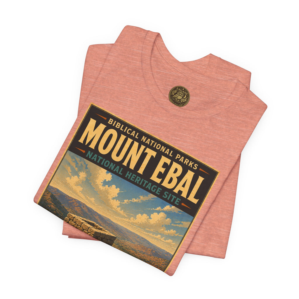 Biblical National Parks Collection III- The Promised Land #018/018 Joshua 8: 30 | Vintage nature poster Tee | Biblical national parks graphic shirt