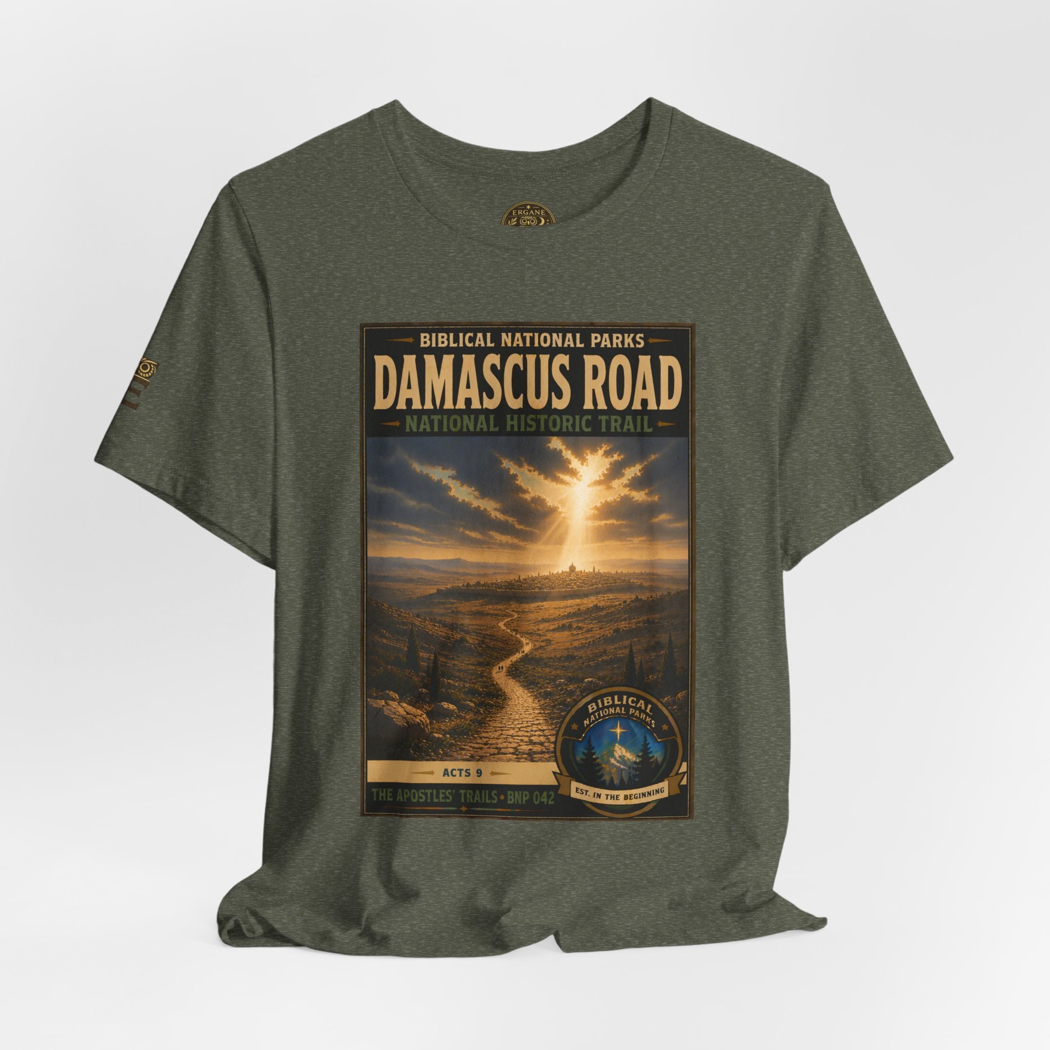 Biblical National Parks Collection VIII- The Apostles' Trails #042/049 | Acts 9 | Vintage nature poster Tee | Biblical national parks graphic shirt