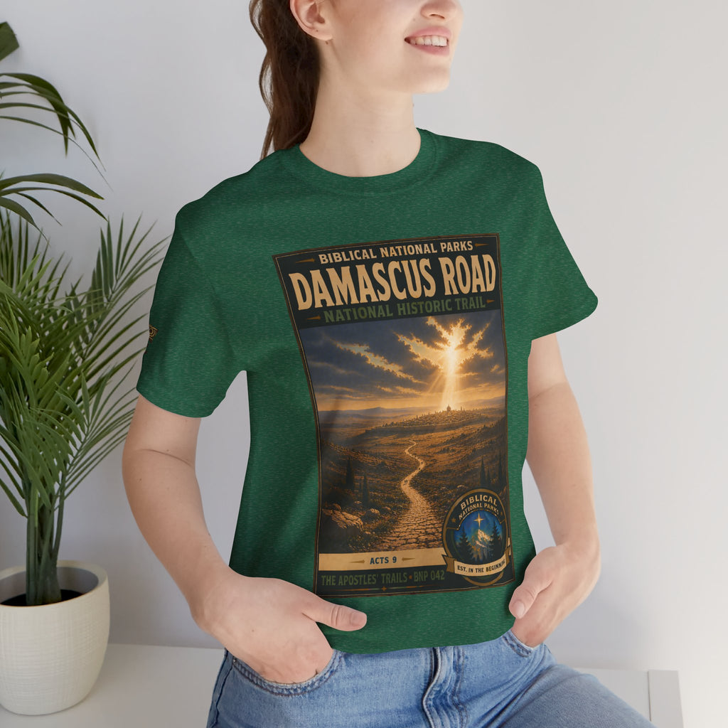 Biblical National Parks Collection VIII- The Apostles' Trails #042/049 | Acts 9 | Vintage nature poster Tee | Biblical national parks graphic shirt