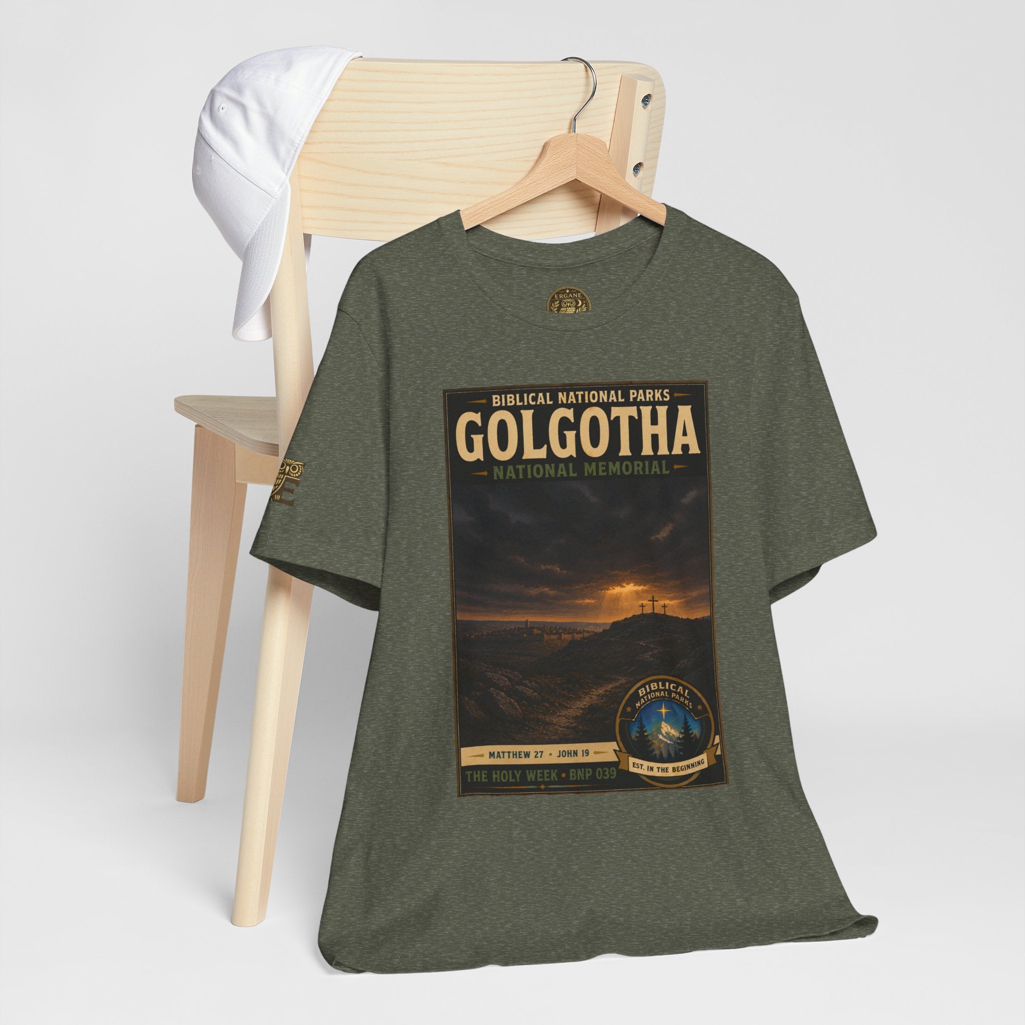 Biblical National Parks Collection VII- The Holy Week #039/041 | Matthew 27 - John 19 | Vintage nature poster Tee | Biblical national parks graphic shirt