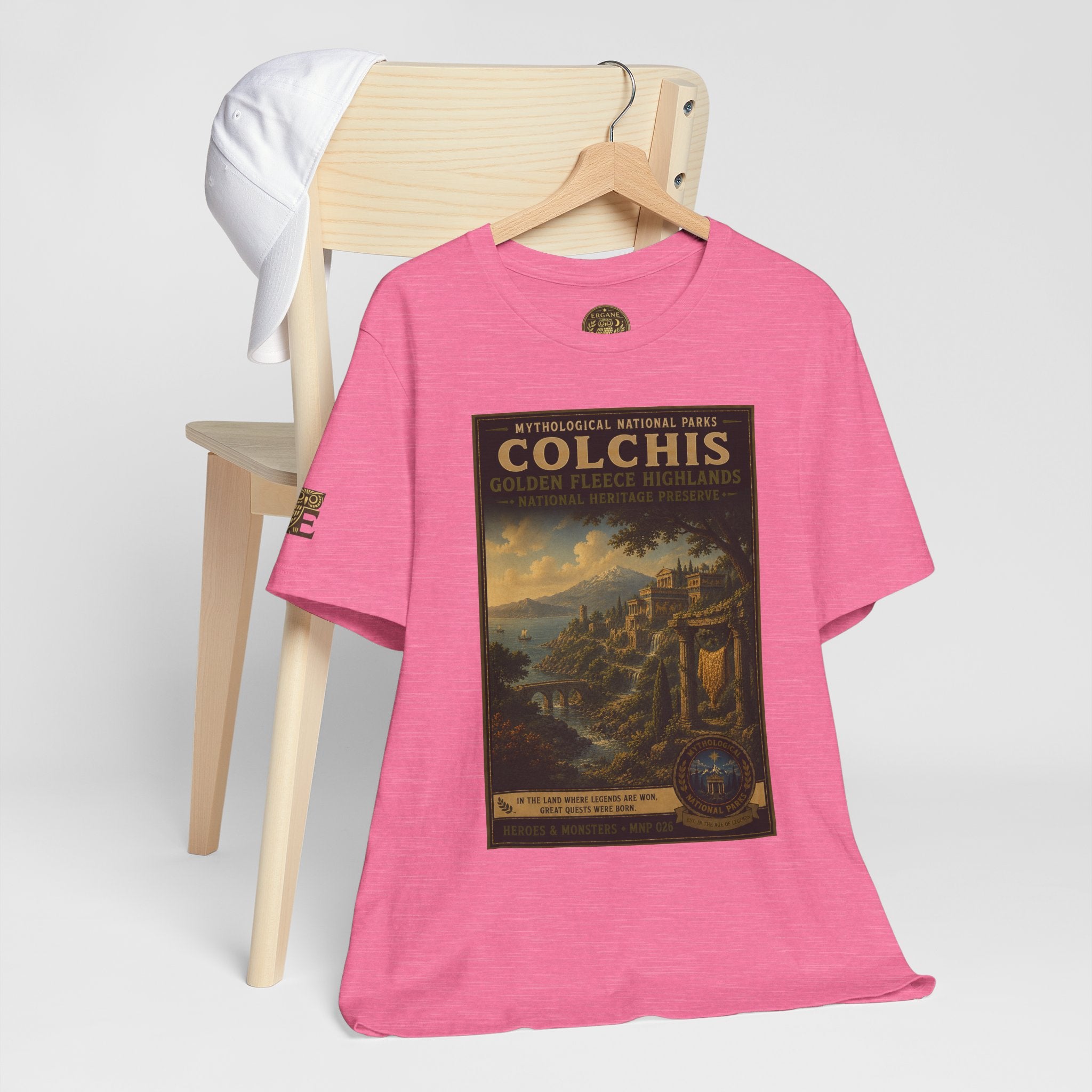 Mythological National Parks Collection III- #026-028 - Heros & Monsters | Vintage nature poster Tee | Mythological National Parks graphic shirt
