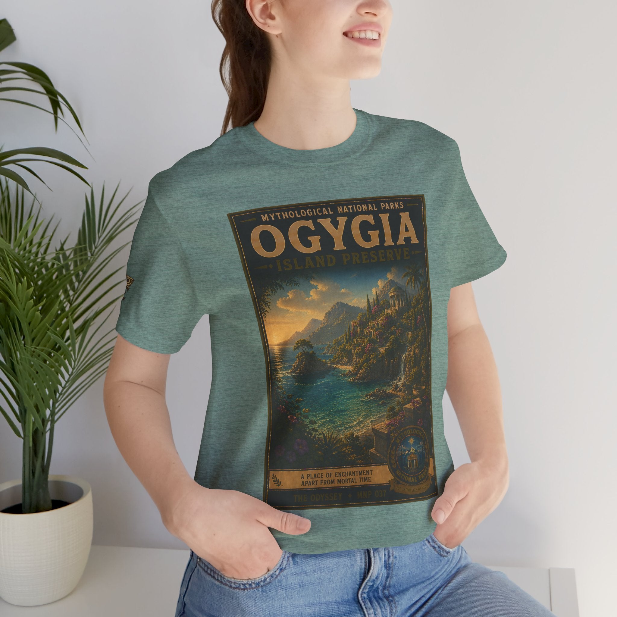 Mythological National Parks Collection IV- #037-038 - THE ODYSSEY | Vintage nature poster Tee | Mythological National Parks graphic shirt