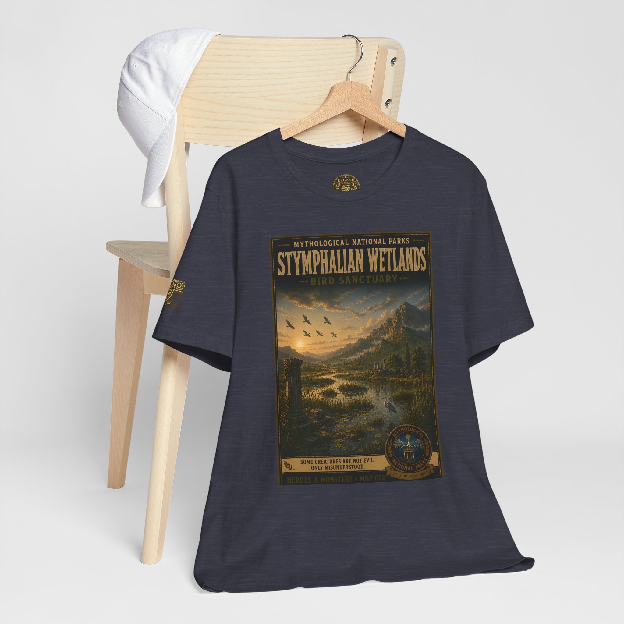 Mythological National Parks Collection III- #022-028 - Heros & Monsters | Vintage nature poster Tee | Mythological National Parks graphic shirt