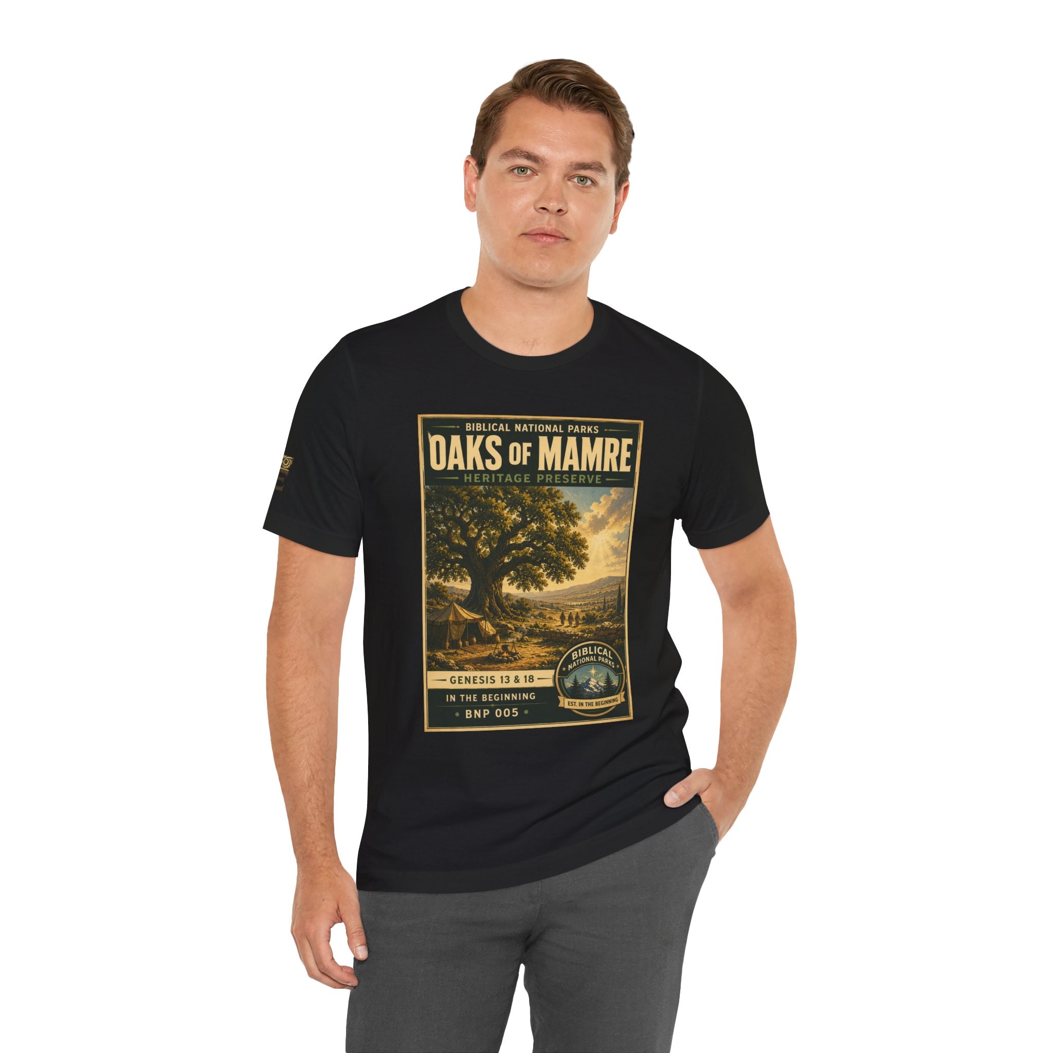 Biblical National Parks Collection I- In The Beginning #005/006 Genesis 13 & 18 | Vintage nature poster Tee | Biblical national parks graphic shirt