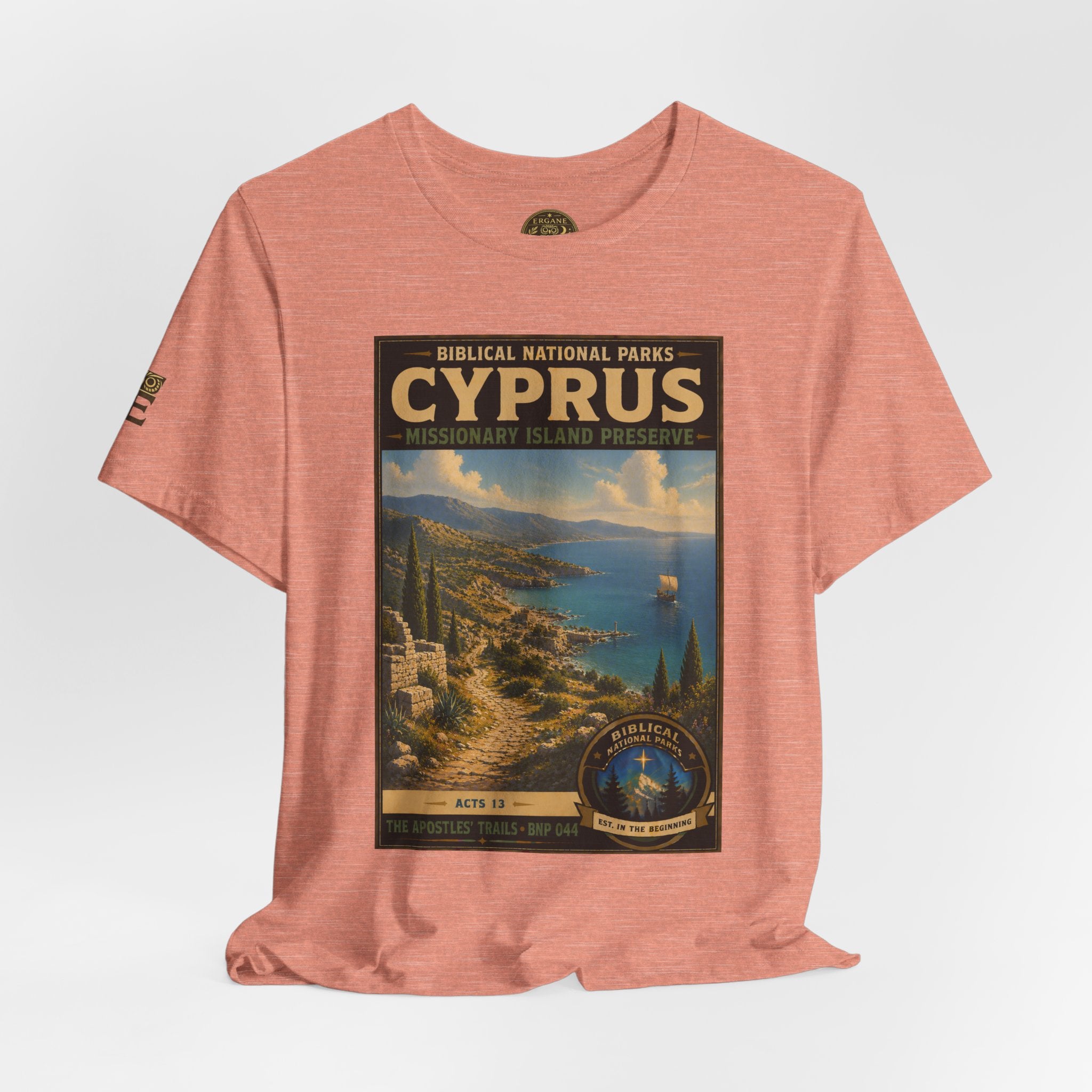 Biblical National Parks Collection VIII- The Apostles' Trails #044/049 | Acts 13 | Vintage nature poster Tee | Biblical national parks graphic shirt