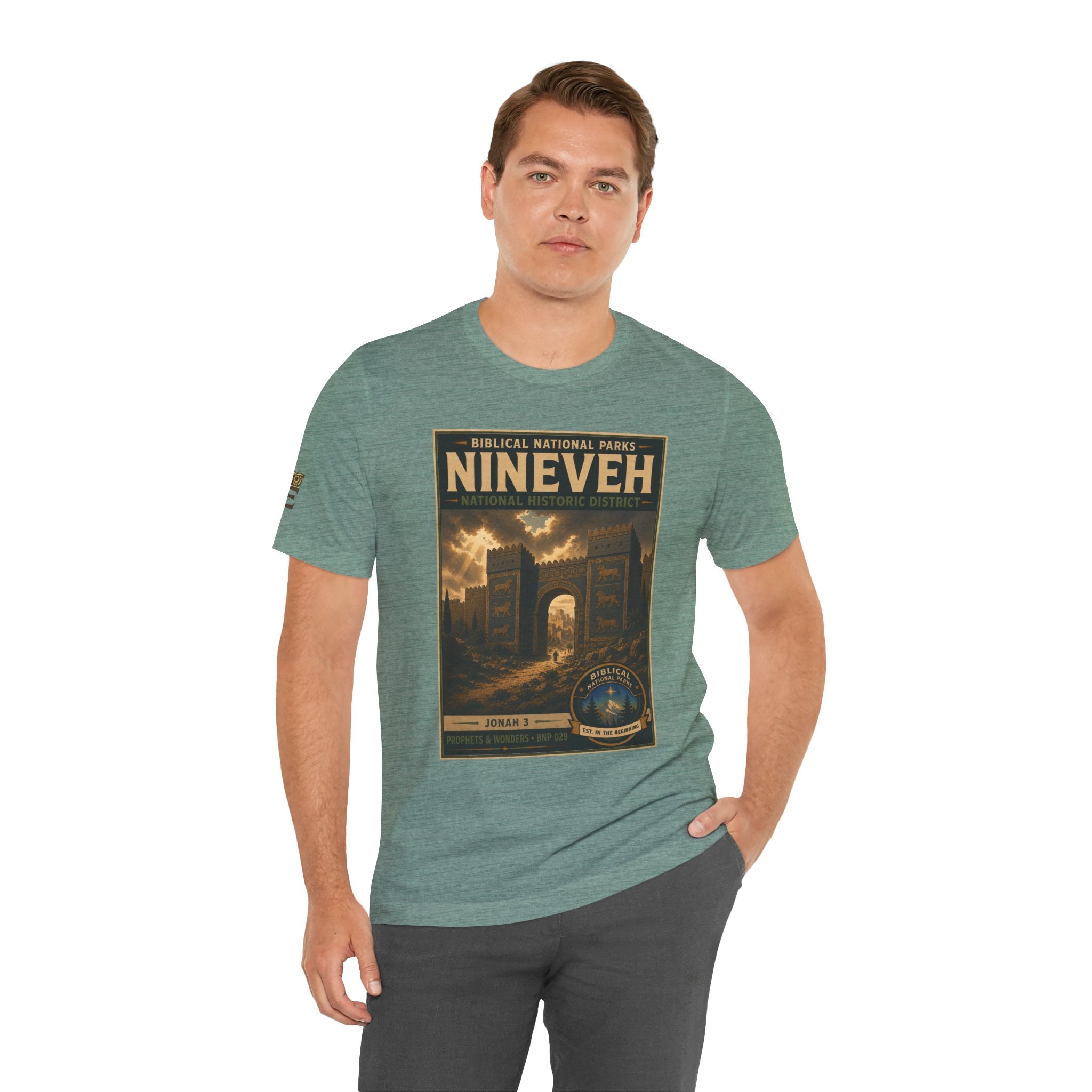 Biblical National Parks Collection V- Prophets & Wonders #029/030 Jonah 3 | Vintage nature poster Tee | Biblical national parks graphic shirt