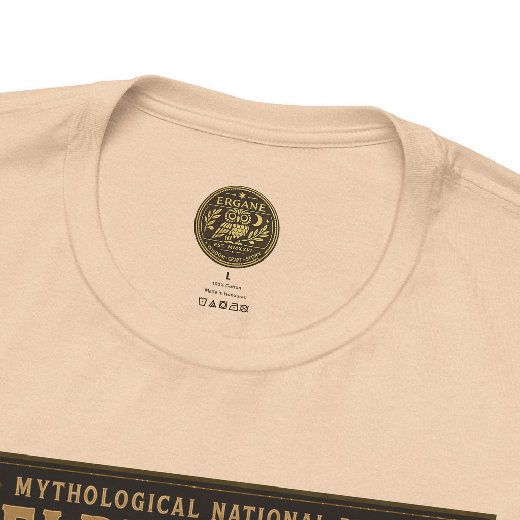 Mythological National Parks Collection III- #025-028 - Heros & Monsters | Vintage nature poster Tee | Mythological National Parks graphic shirt