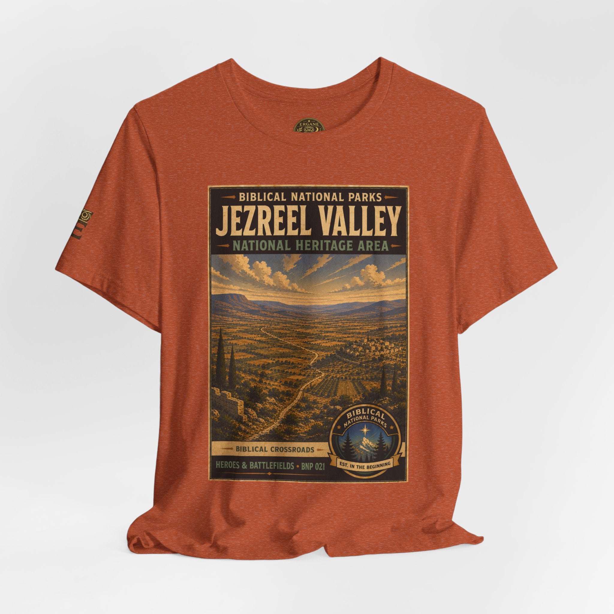 Biblical National Parks Collection IV- Heros & Battlefields #021/023 Biblical Crossroads | Vintage nature poster Tee | Biblical national parks graphic shirt