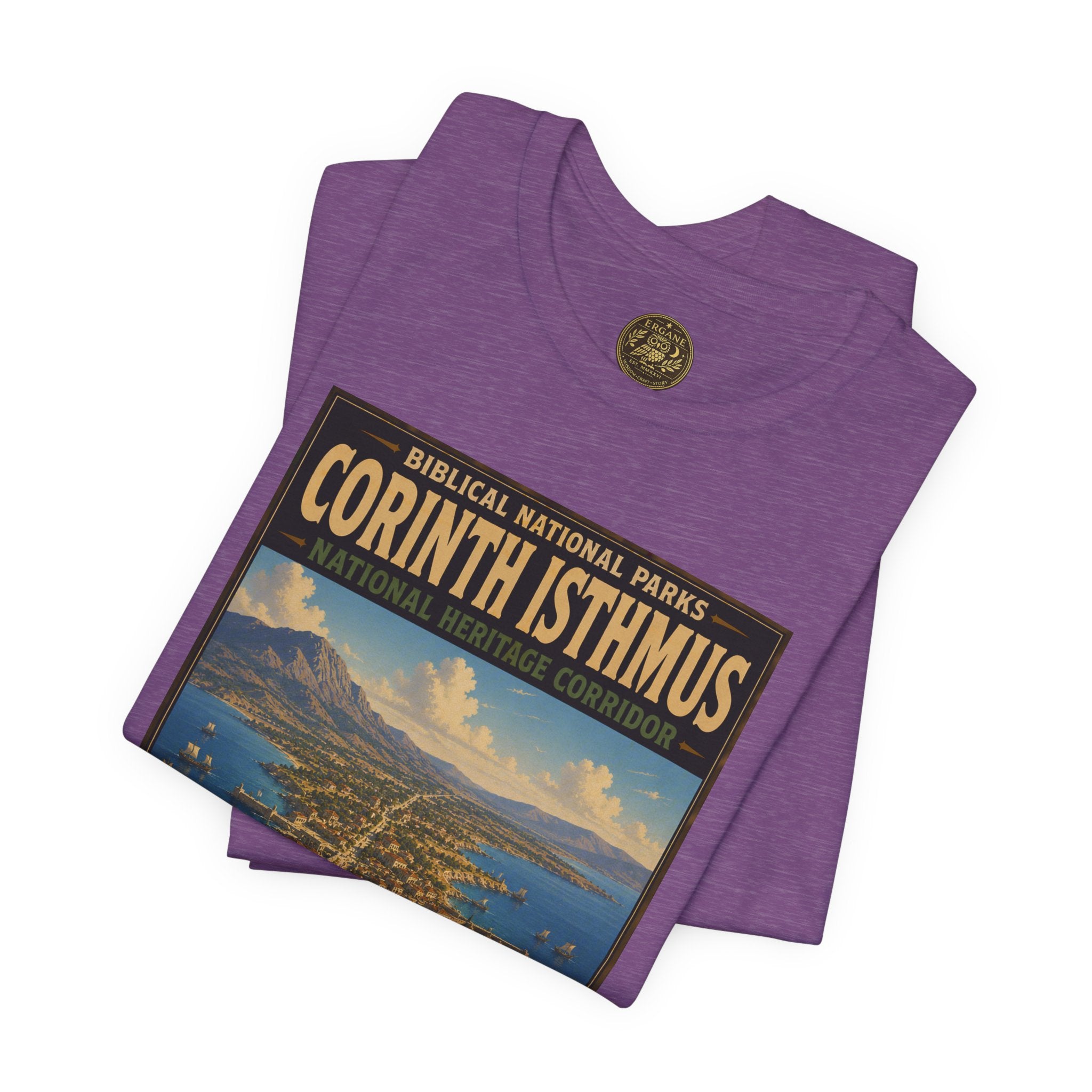 Biblical National Parks Collection VIII- The Apostles' Trails #047/049 | Acts 18 | Vintage nature poster Tee | Biblical national parks graphic shirt
