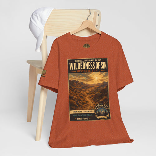 Biblical National Parks Collection II- The Exodus Trail #009/013 Exodus 13: 17 - 14:45 | Vintage nature poster Tee | Biblical national parks graphic shirt