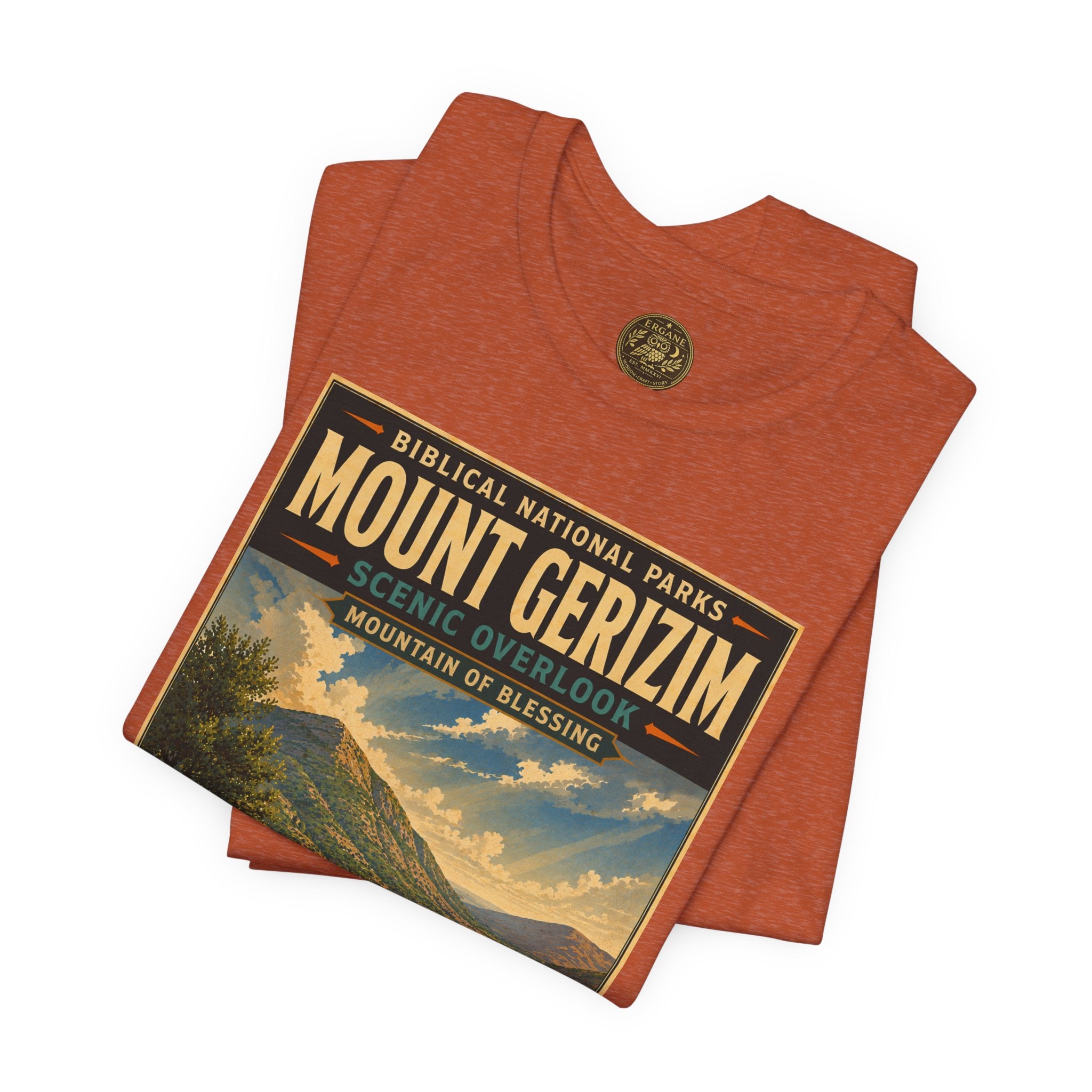 Biblical National Parks Collection III- The Promised Land #017/018 Joshua 8 | Vintage nature poster Tee | Biblical national parks graphic shirt