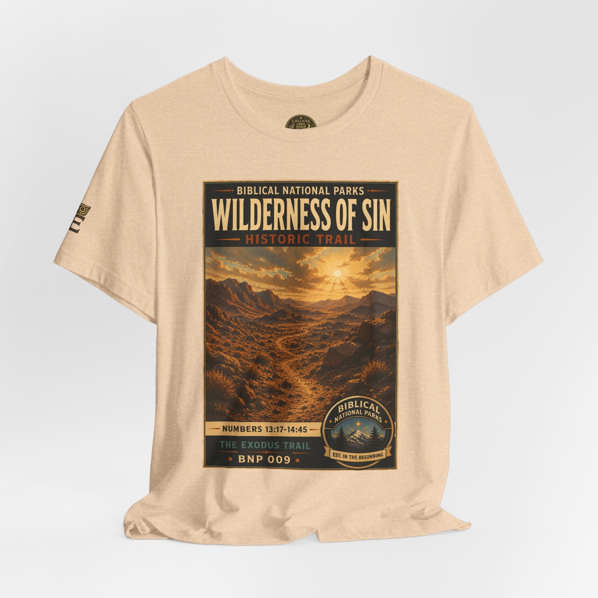 Biblical National Parks Collection II- The Exodus Trail #009/013 Exodus 13: 17 - 14:45 | Vintage nature poster Tee | Biblical national parks graphic shirt