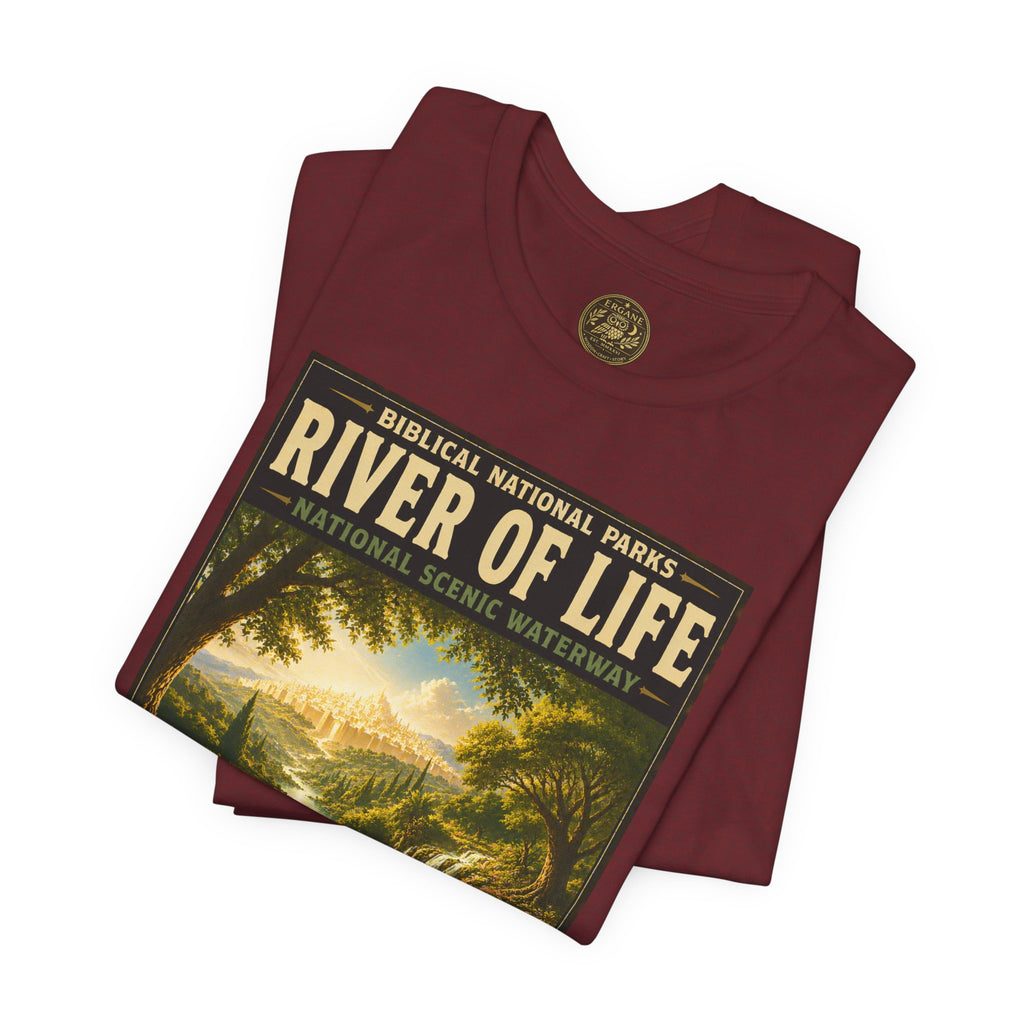 Biblical National Parks Collection X- #061/061 - Revelation: The Final Frontier | Revelation 22 | Vintage nature poster Tee | Biblical national parks graphic shirt 2