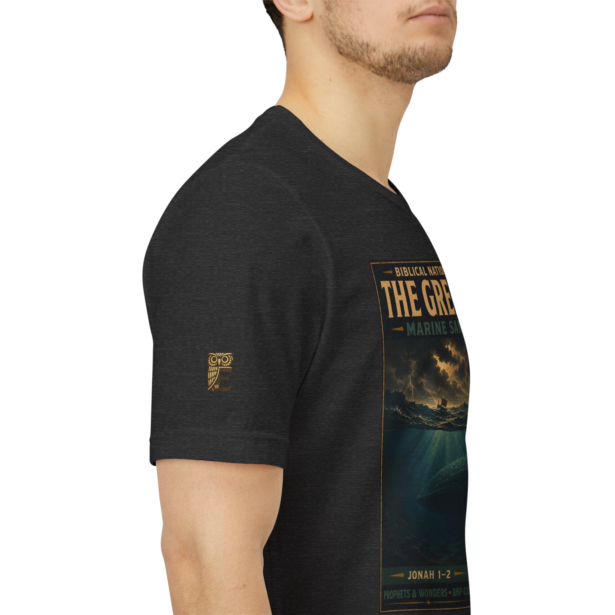 Biblical National Parks Collection V- Prophets & Wonders #030/030 Jonah 1-2 | Vintage nature poster Tee | Biblical national parks graphic shirt