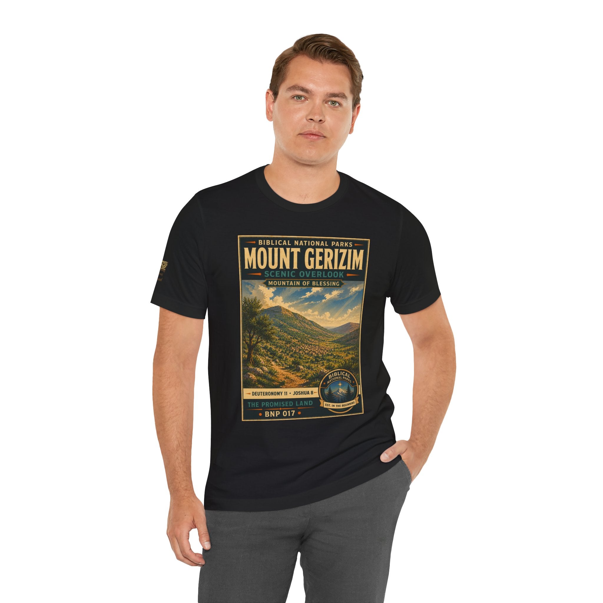 Biblical National Parks Collection III- The Promised Land #017/018 Joshua 8 | Vintage nature poster Tee | Biblical national parks graphic shirt