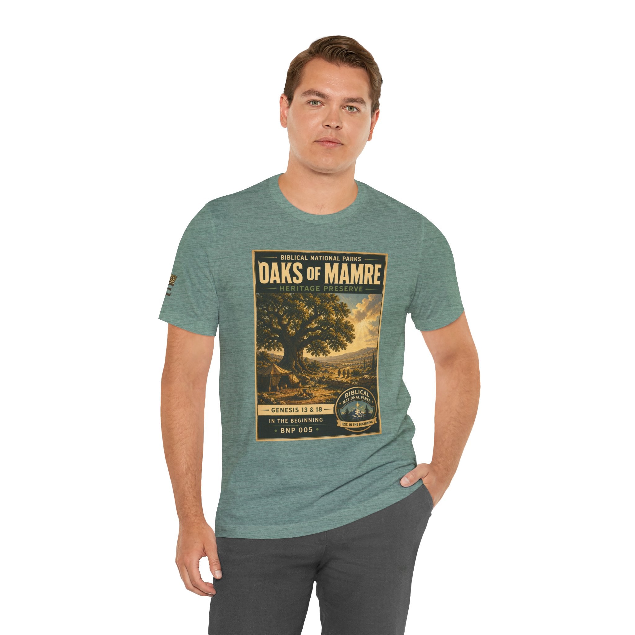 Biblical National Parks Collection I- In The Beginning #005/006 Genesis 13 & 18 | Vintage nature poster Tee | Biblical national parks graphic shirt