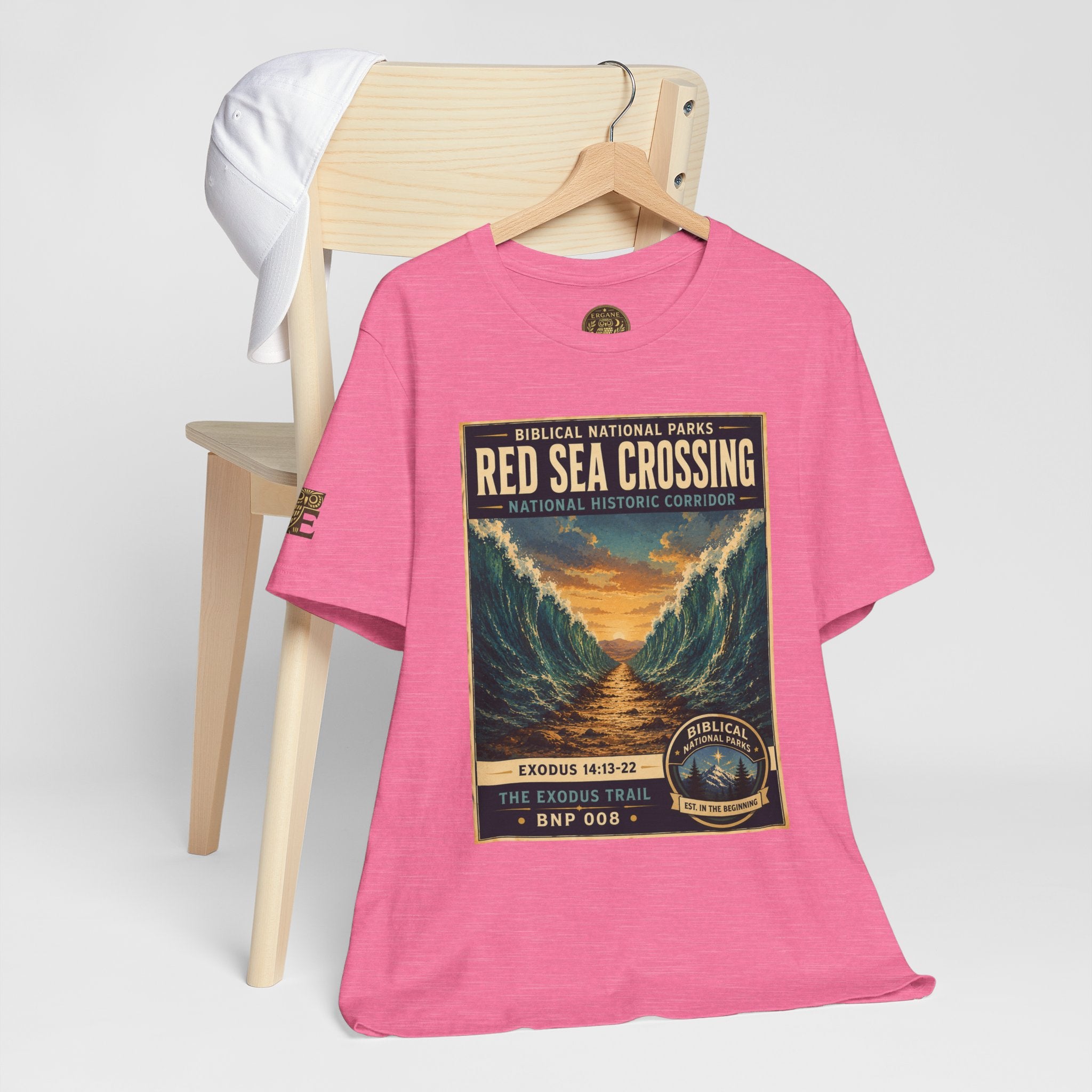 Biblical National Parks Collection II- The Exodus Trail #008/013 Exodus 14: 13-22 | Vintage nature poster Tee | Biblical national parks graphic shirt