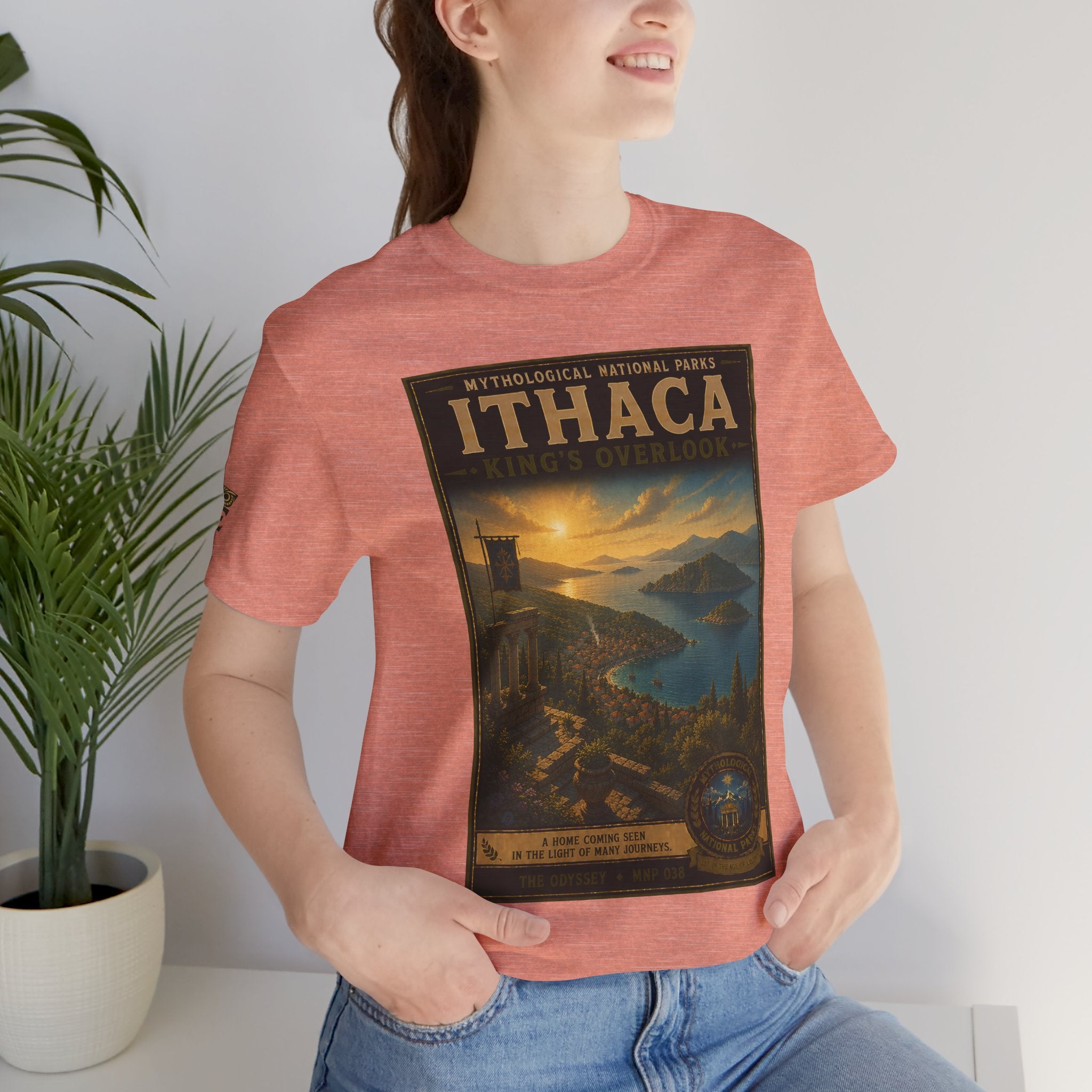 Mythological National Parks Collection IV- #038-038 - THE ODYSSEY | Vintage nature poster Tee | Mythological National Parks graphic shirt