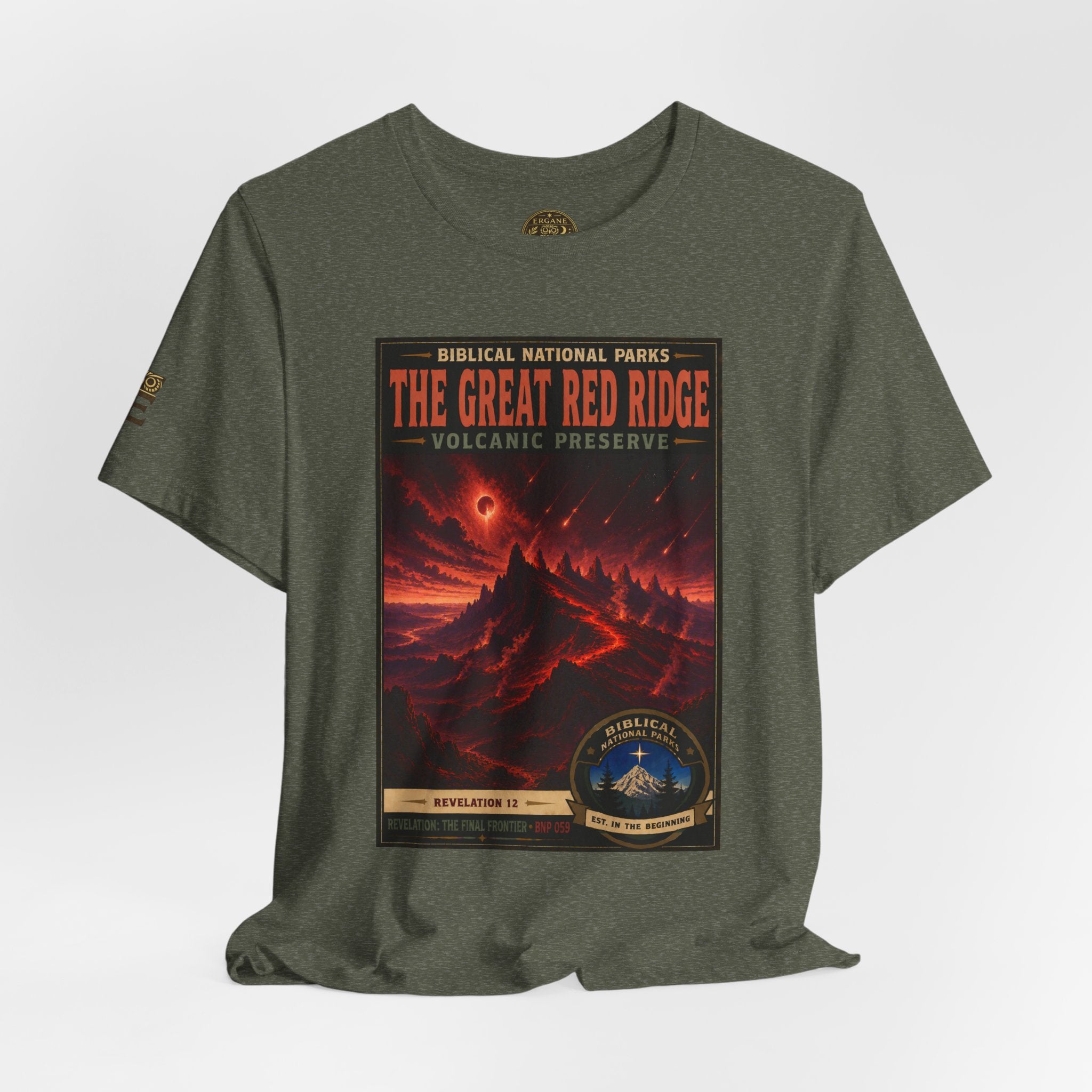 Biblical National Parks Collection X- #059/061 - Revelation: The Final Frontier | Revelation 12 | Vintage nature poster Tee | Biblical national parks graphic shirt