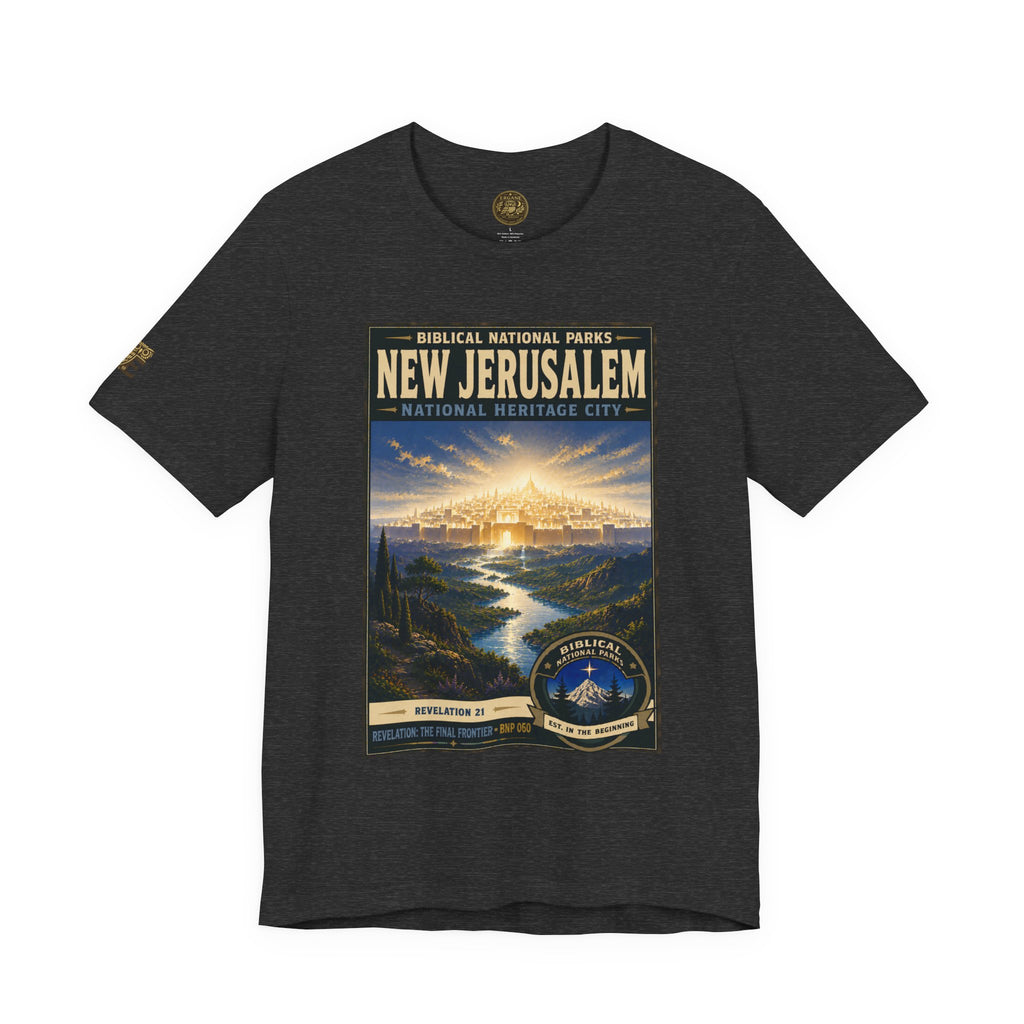 Biblical National Parks Collection X- #060/061 - Revelation: The Final Frontier | Revelation 21 | Vintage nature poster Tee | Biblical national parks graphic shirt 2