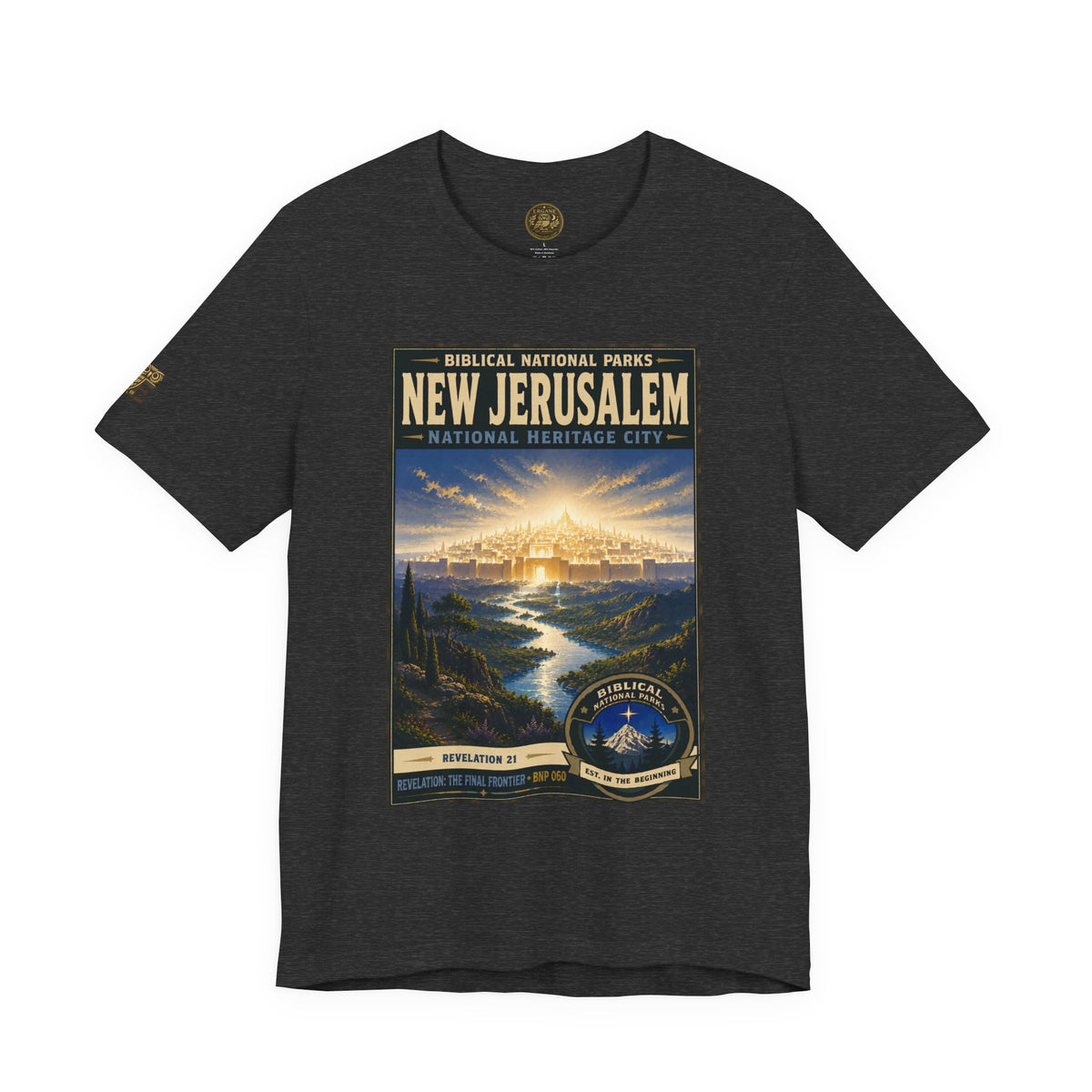 Biblical National Parks Collection X- #060/061 - Revelation: The Final Frontier | Revelation 21 | Vintage nature poster Tee | Biblical national parks graphic shirt 2