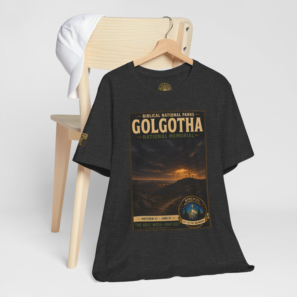 Biblical National Parks Collection VII- The Holy Week #039/041 | Matthew 27 - John 19 | Vintage nature poster Tee | Biblical national parks graphic shirt
