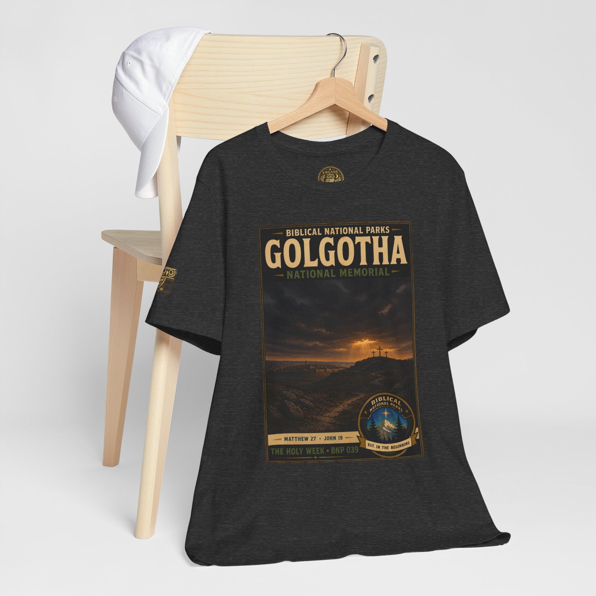 Biblical National Parks Collection VII- The Holy Week #039/041 | Matthew 27 - John 19 | Vintage nature poster Tee | Biblical national parks graphic shirt