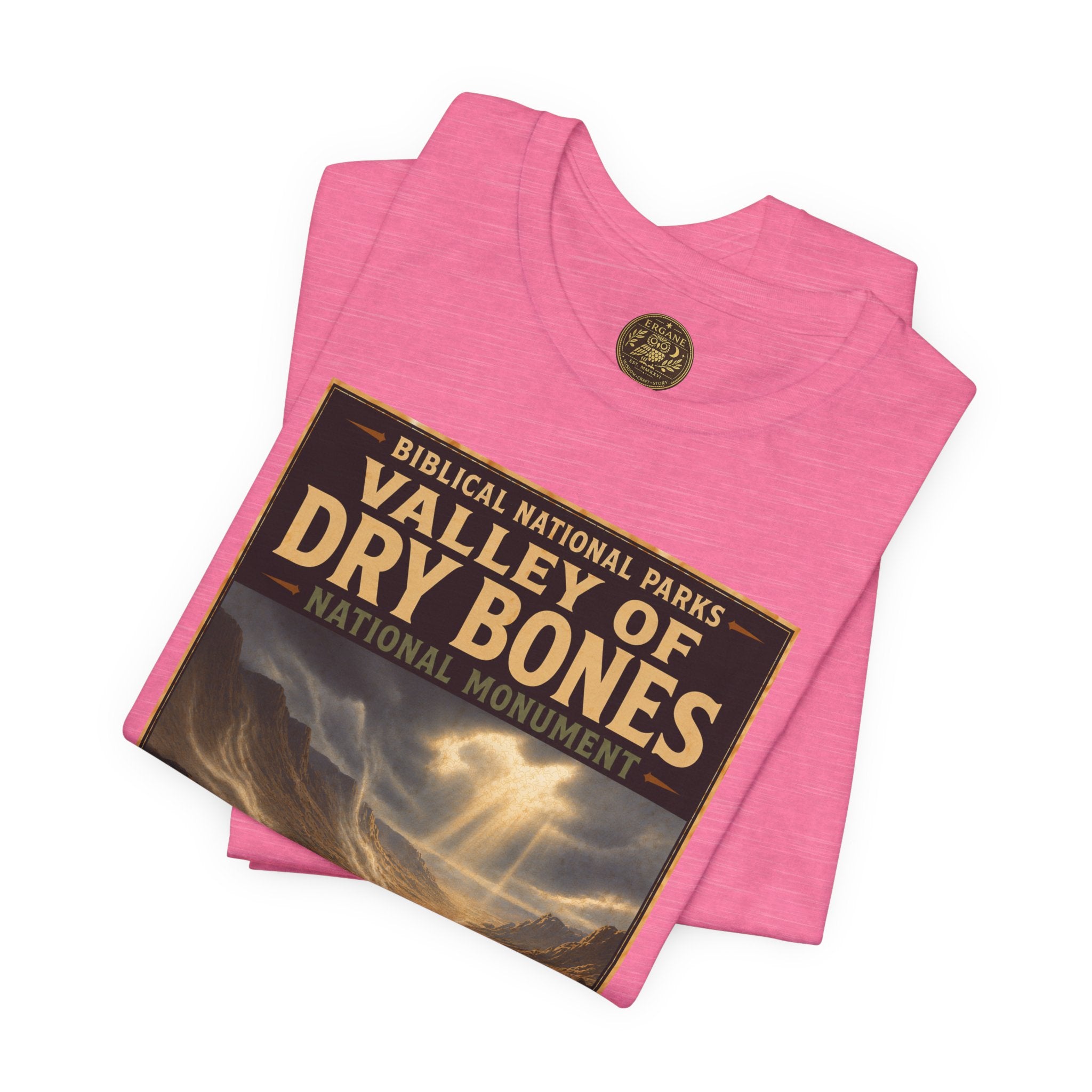 Biblical National Parks Collection V- Prophets & Wonders #026/030 Ezekiel 37  | Vintage nature poster Tee | Biblical national parks graphic shirt