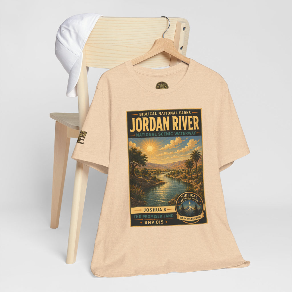 Biblical National Parks Collection III- The Promised Land #015/018 Joshua 3 | Vintage nature poster Tee | Biblical national parks graphic shirt