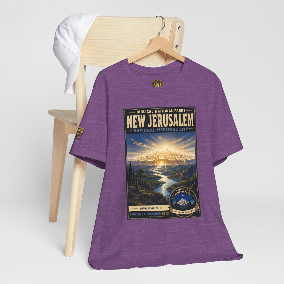 Biblical National Parks Collection X- #060/061 - Revelation: The Final Frontier | Revelation 21 | Vintage nature poster Tee | Biblical national parks graphic shirt 2