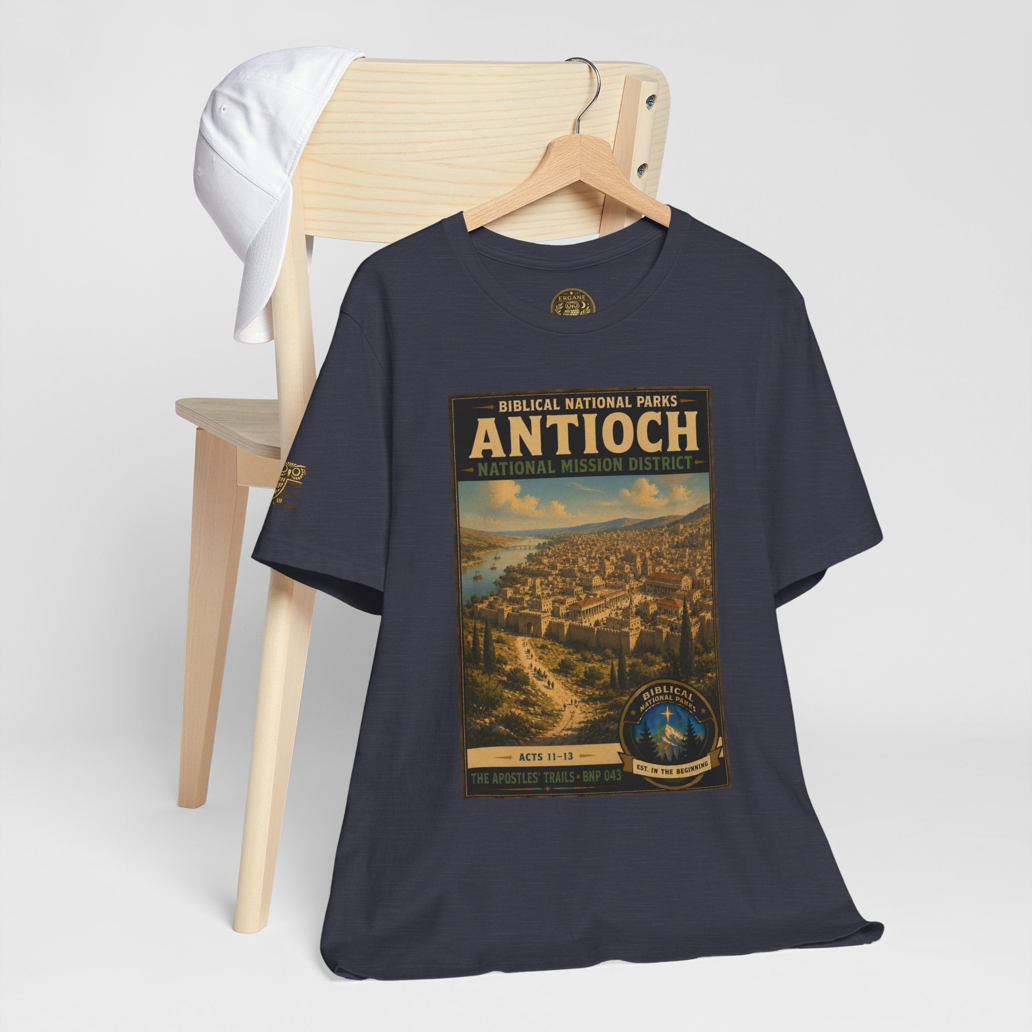 Biblical National Parks Collection VIII- The Apostles' Trails #043/049 | Acts 11-13 | Vintage nature poster Tee | Biblical national parks graphic shirt