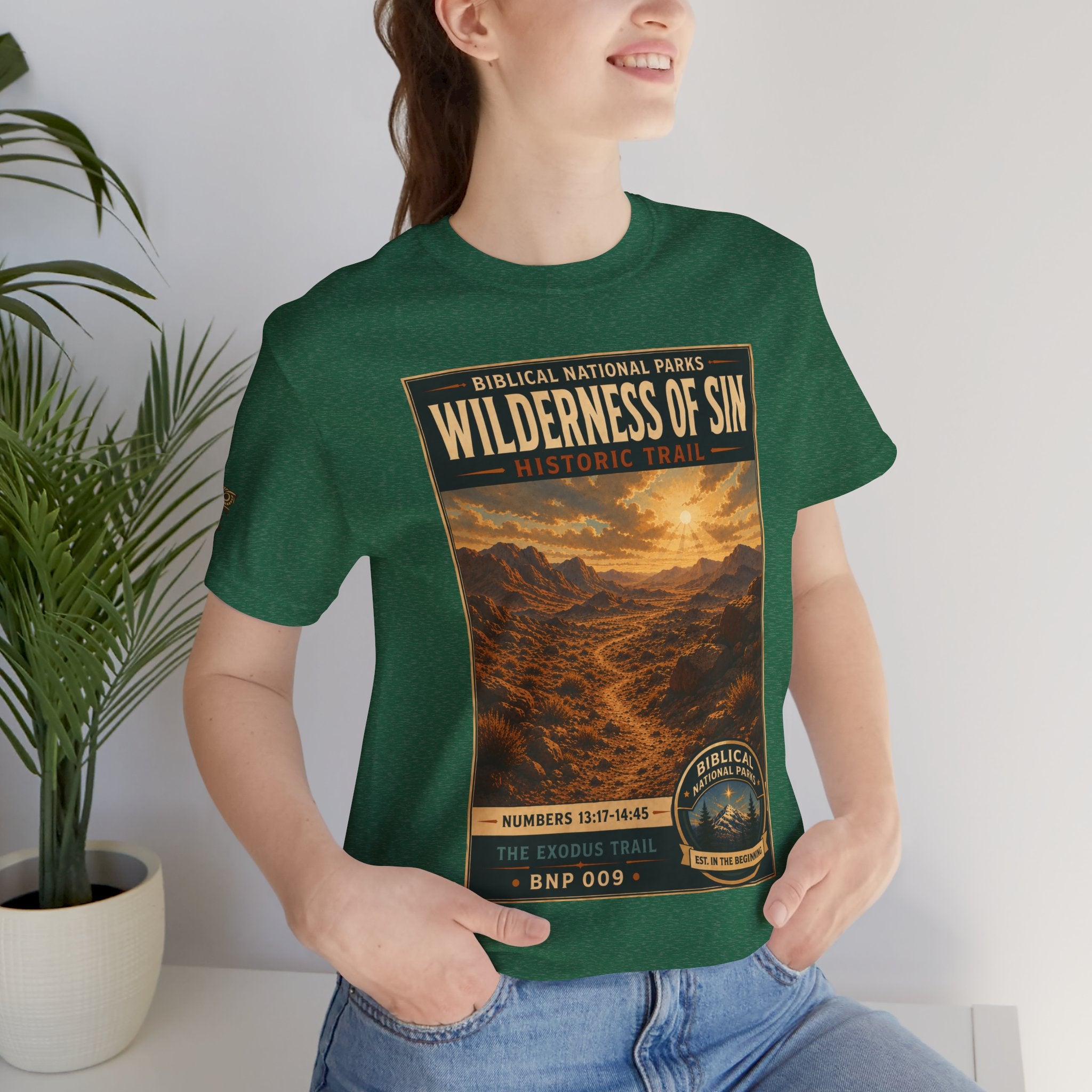 Biblical National Parks Collection II- The Exodus Trail #009/013 Exodus 13: 17 - 14:45 | Vintage nature poster Tee | Biblical national parks graphic shirt