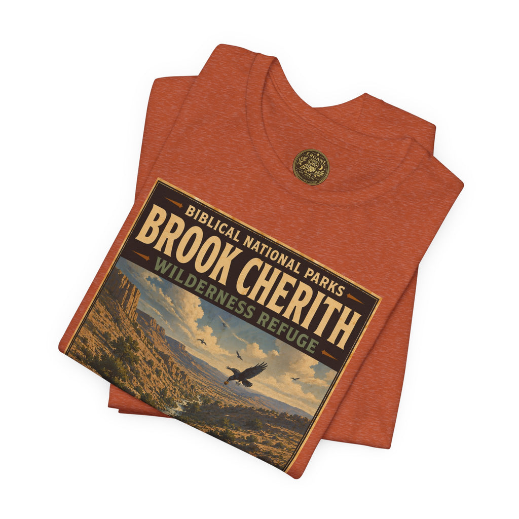 Biblical National Parks Collection V- Prophets & Wonders #024/030 1 Kings 17 | Vintage nature poster Tee | Biblical national parks graphic shirt