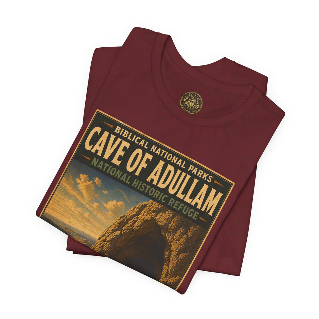 Biblical National Parks Collection IV- Heros & Battlefields #023/023 1 Samuel 22 | Vintage nature poster Tee | Biblical national parks graphic shirt