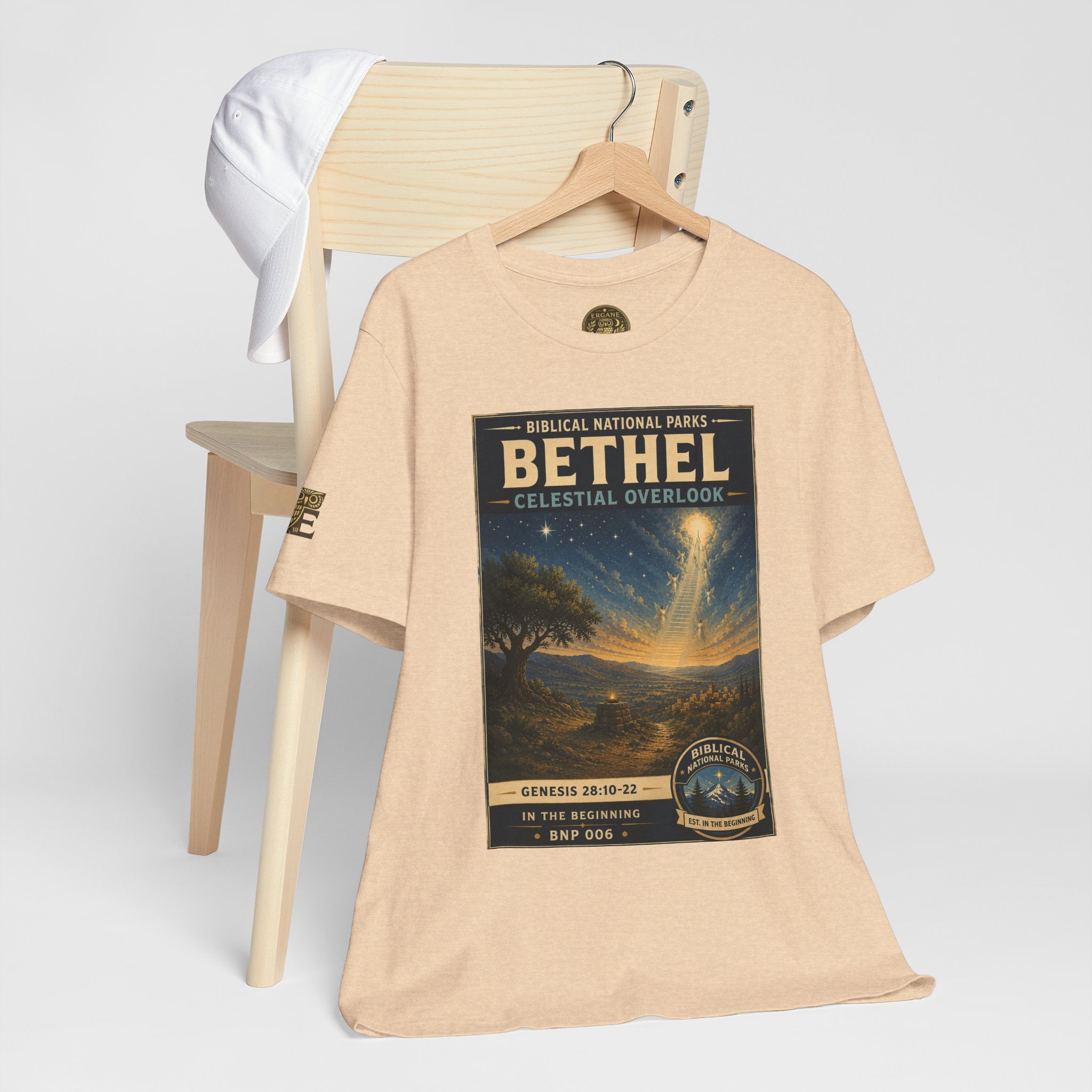 Biblical National Parks Collection I- In The Beginning #006/006 Genesis 28: 10-22 | Vintage nature poster Tee | Biblical national parks graphic shirt