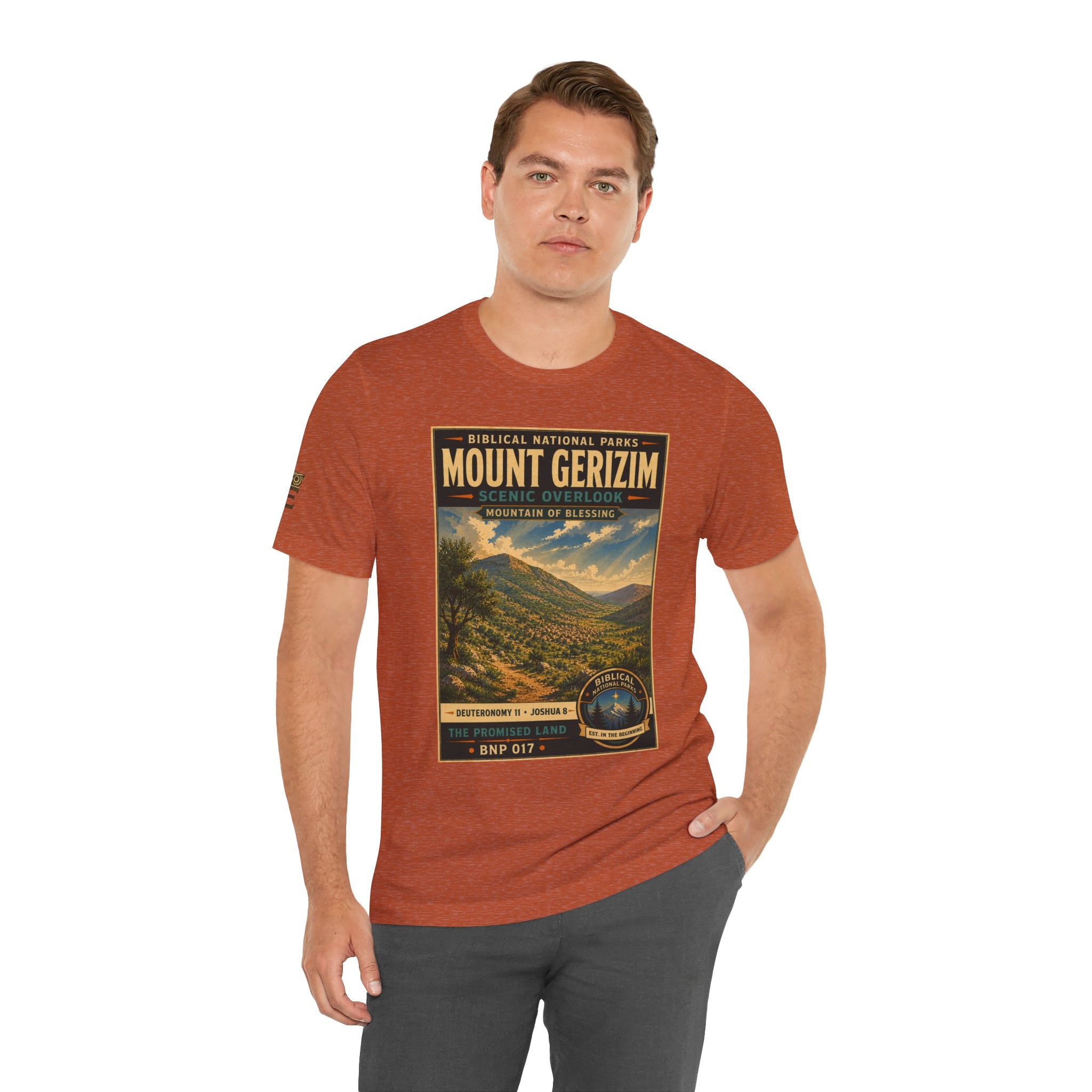 Biblical National Parks Collection III- The Promised Land #017/018 Joshua 8 | Vintage nature poster Tee | Biblical national parks graphic shirt