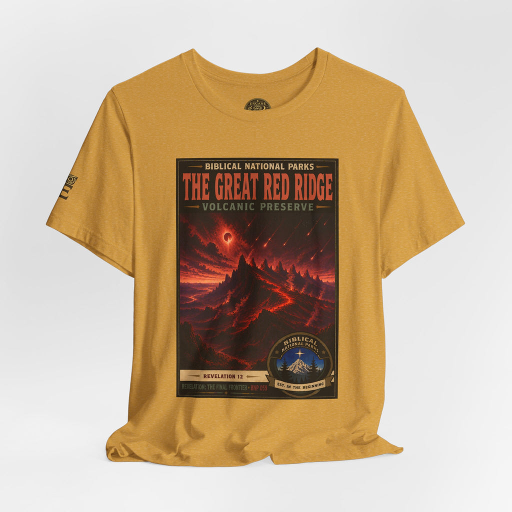 Biblical National Parks Collection X- #059/061 - Revelation: The Final Frontier | Revelation 12 | Vintage nature poster Tee | Biblical national parks graphic shirt