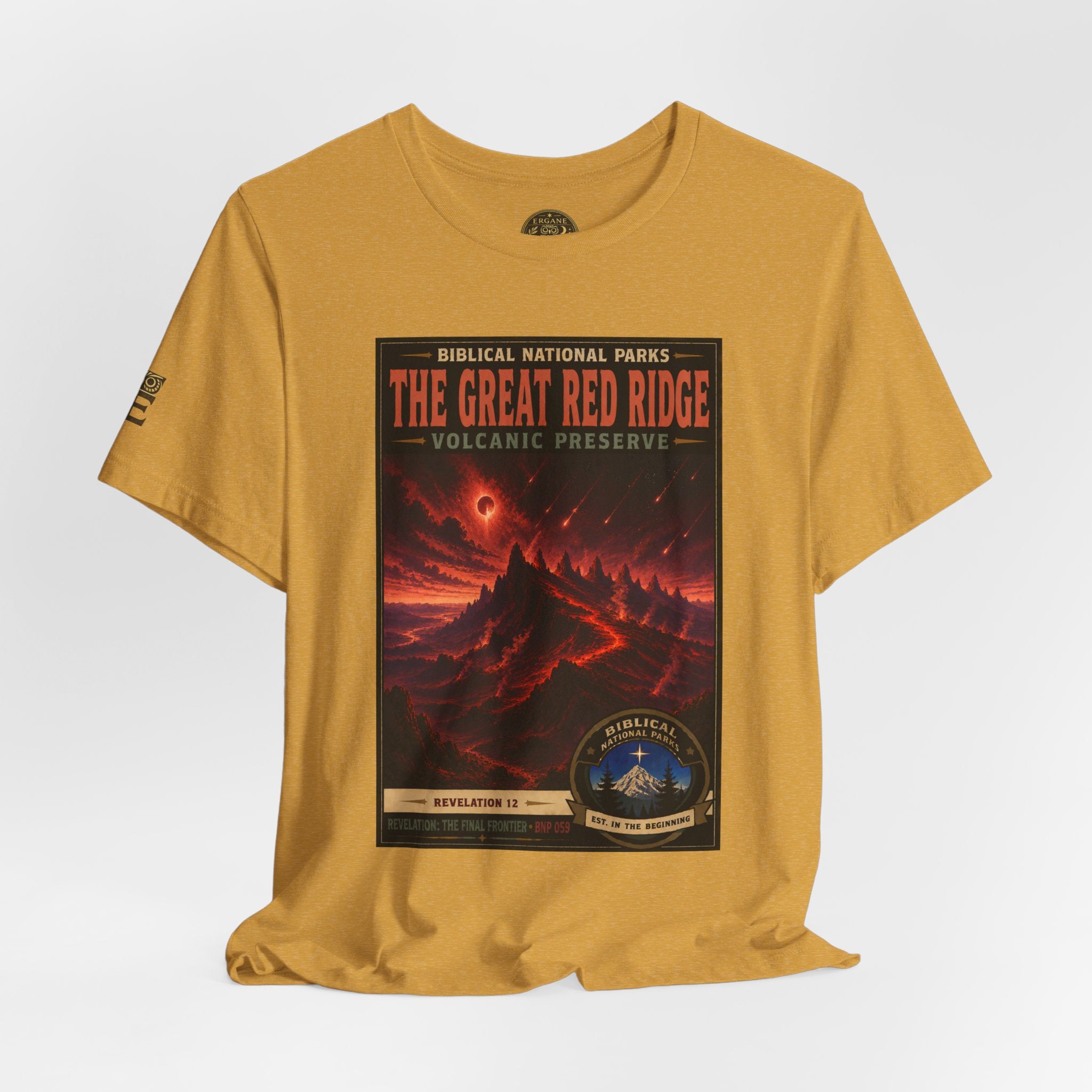 Biblical National Parks Collection X- #059/061 - Revelation: The Final Frontier | Revelation 12 | Vintage nature poster Tee | Biblical national parks graphic shirt