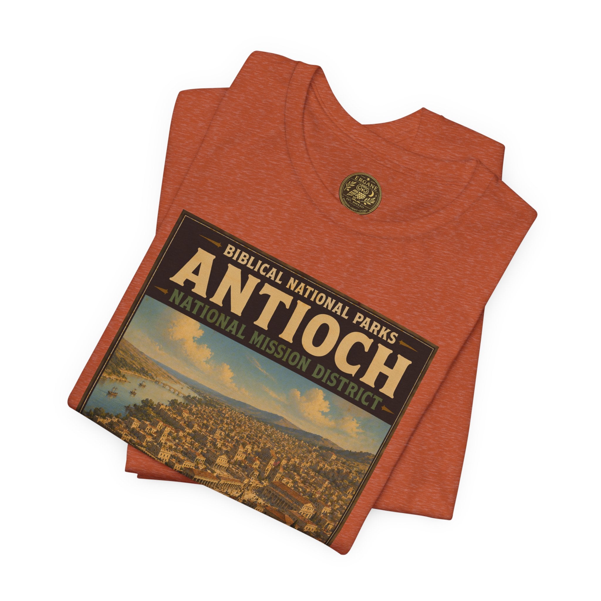 Biblical National Parks Collection VIII- The Apostles' Trails #043/049 | Acts 11-13 | Vintage nature poster Tee | Biblical national parks graphic shirt