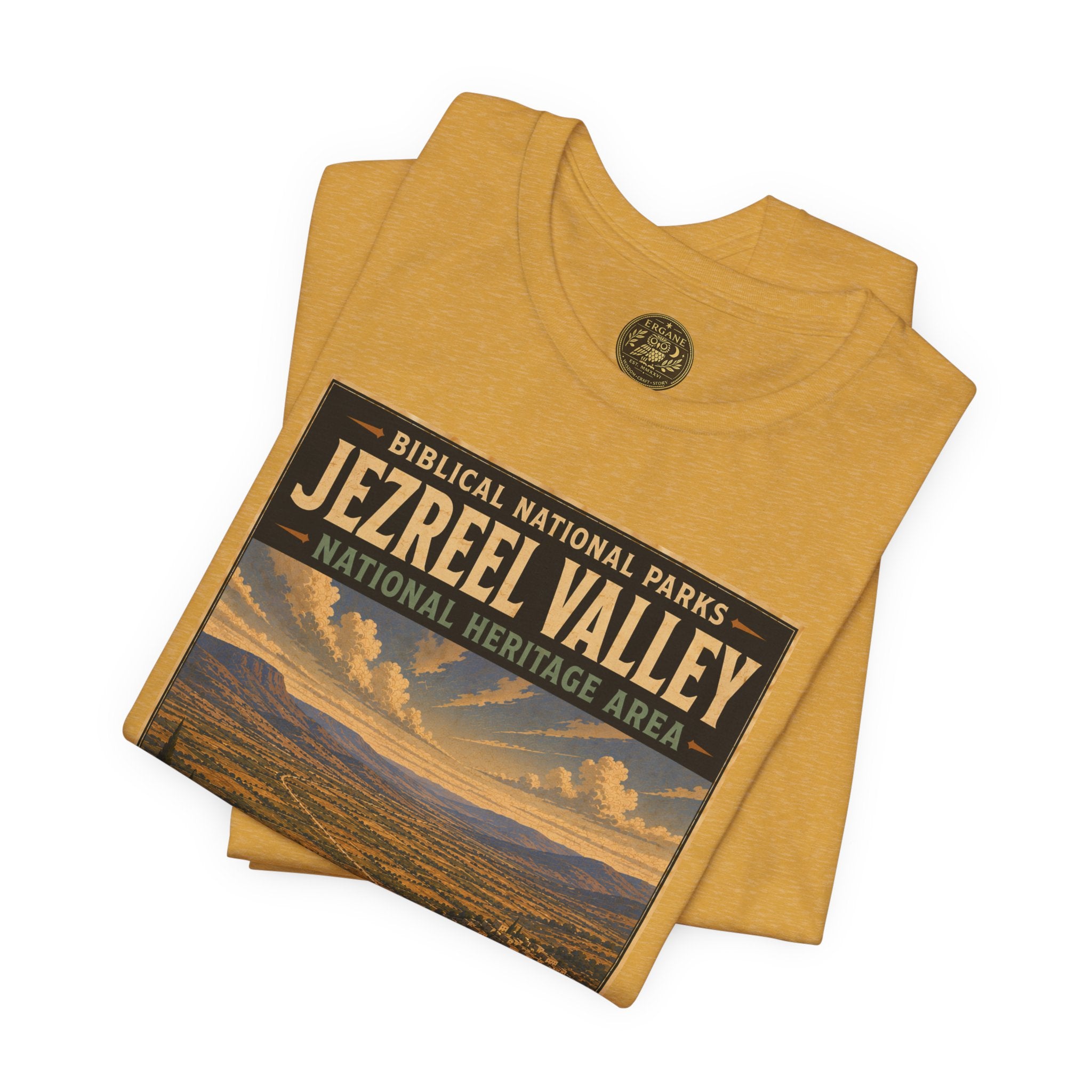 Biblical National Parks Collection IV- Heros & Battlefields #021/023 Biblical Crossroads | Vintage nature poster Tee | Biblical national parks graphic shirt