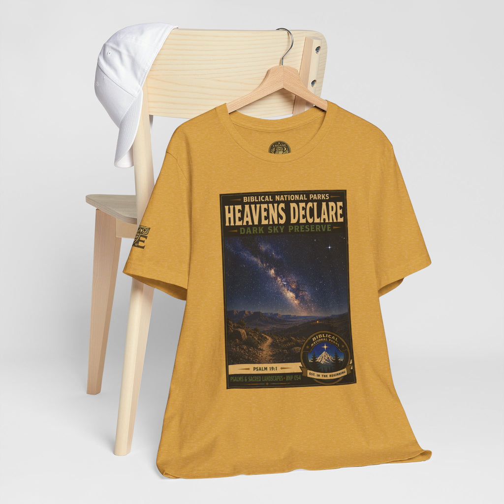 Biblical National Parks Collection IX- #054/054 -Psalms & Sacred Landscapes | Psalm 19:1 | Vintage nature poster Tee | Biblical national parks graphic shirt