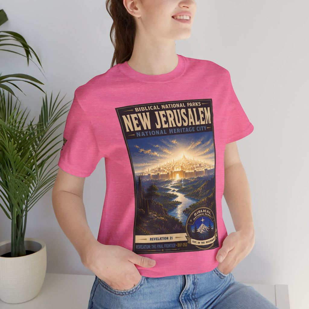 Biblical National Parks Collection X- #060/061 - Revelation: The Final Frontier | Revelation 21 | Vintage nature poster Tee | Biblical national parks graphic shirt 2