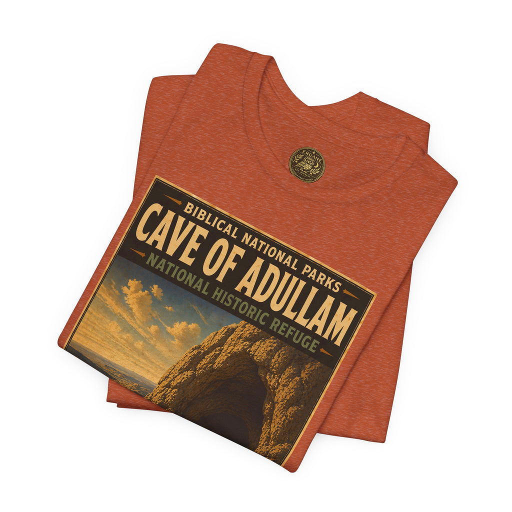 Biblical National Parks Collection IV- Heros & Battlefields #023/023 1 Samuel 22 | Vintage nature poster Tee | Biblical national parks graphic shirt