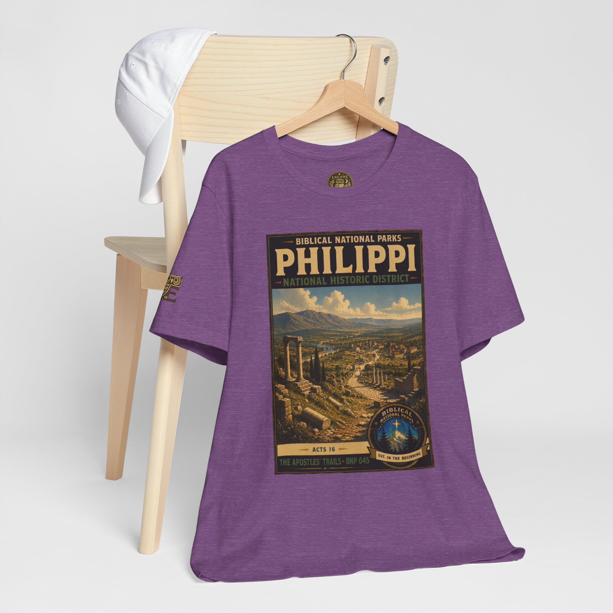 Biblical National Parks Collection VIII- The Apostles' Trails #045/049 | Acts 16 | Vintage nature poster Tee | Biblical national parks graphic shirt