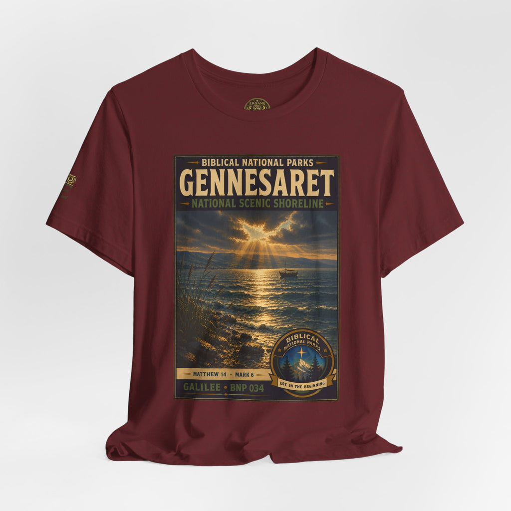 Biblical National Parks Collection VI- Galilee #034/035 Matthew 14 - Mark 6 | Vintage nature poster Tee | Biblical national parks graphic shirt