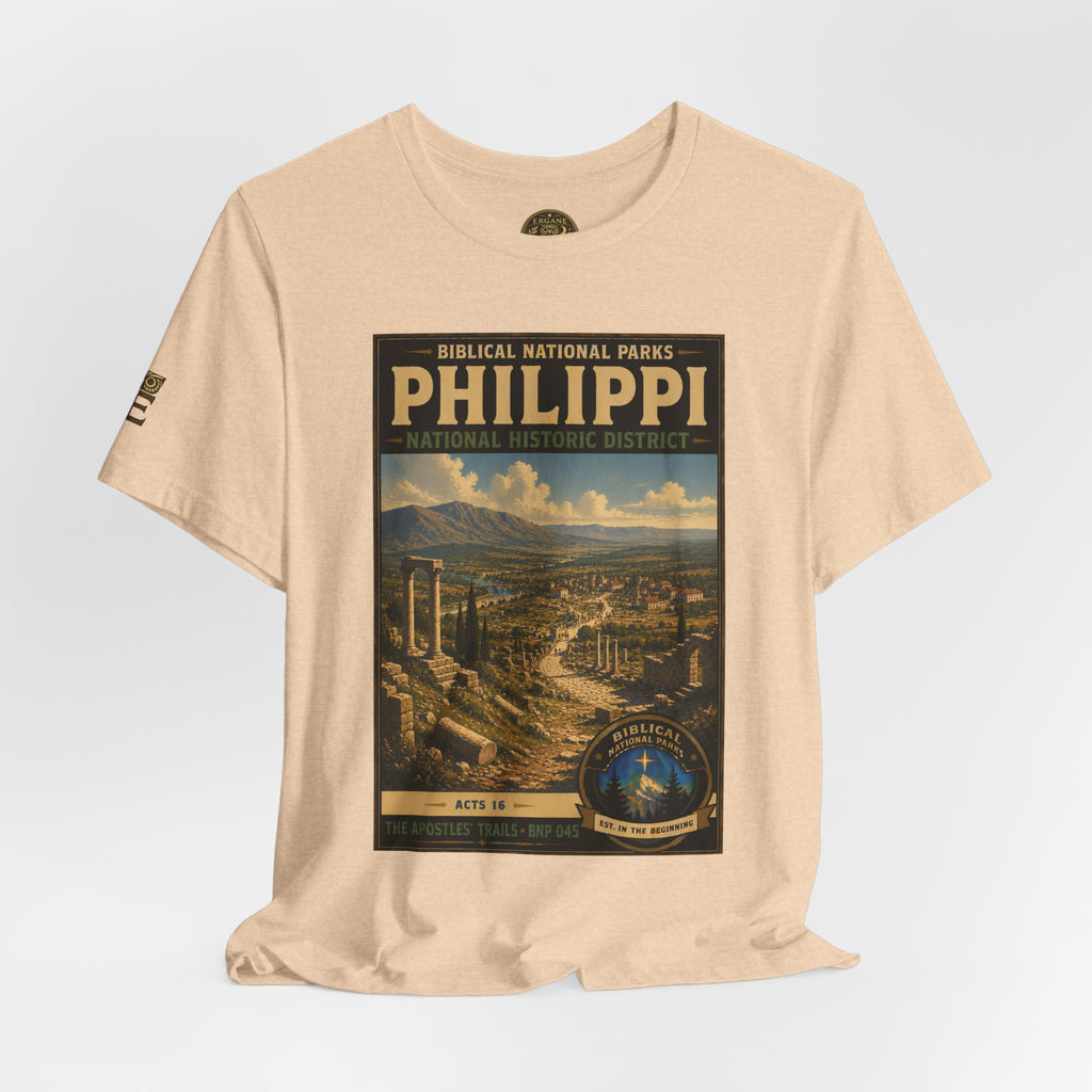 Biblical National Parks Collection VIII- The Apostles' Trails #045/049 | Acts 16 | Vintage nature poster Tee | Biblical national parks graphic shirt