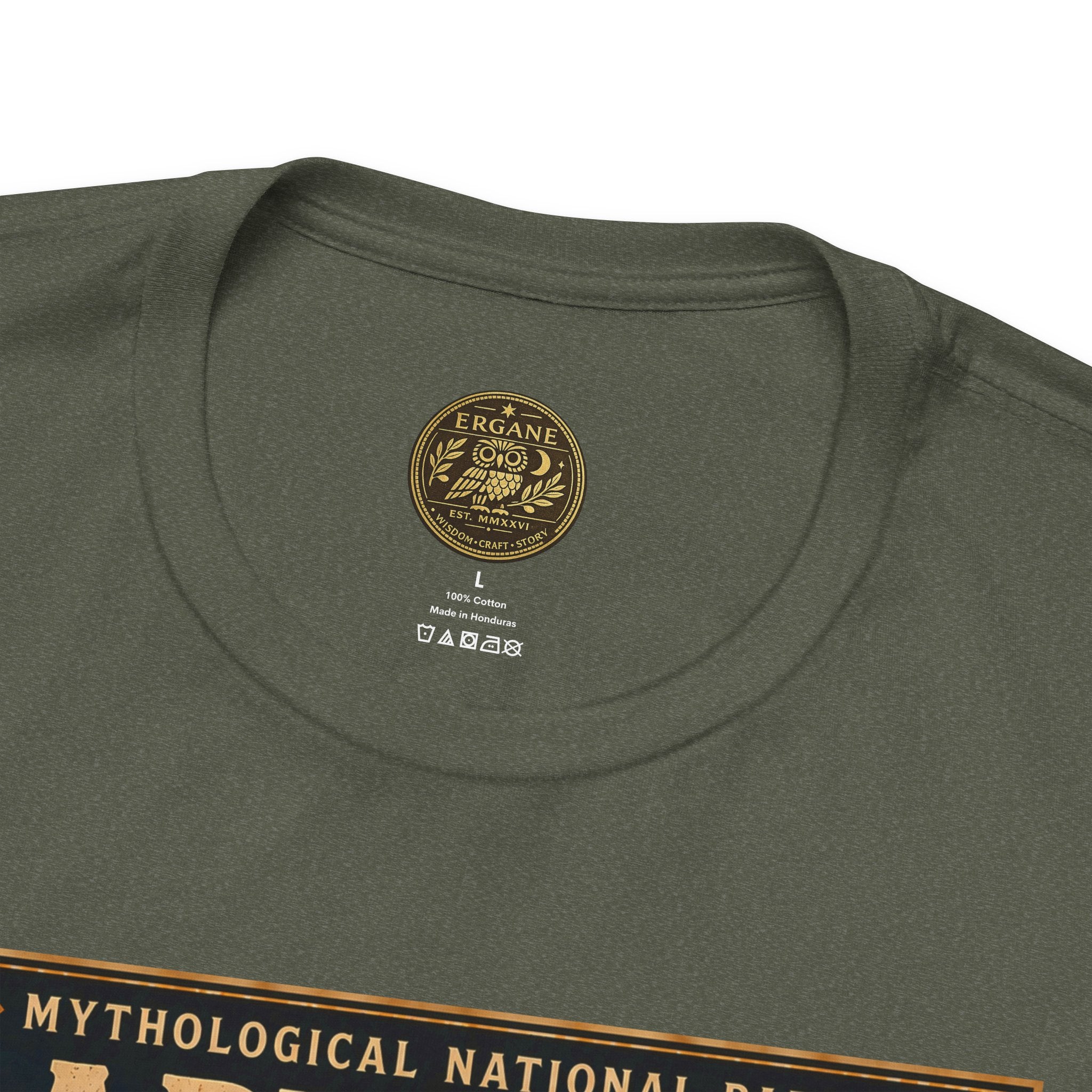 Mythological National Parks Collection III- #017-028 - Heros & Monsters | Vintage nature poster Tee | Mythological National Parks graphic shirt