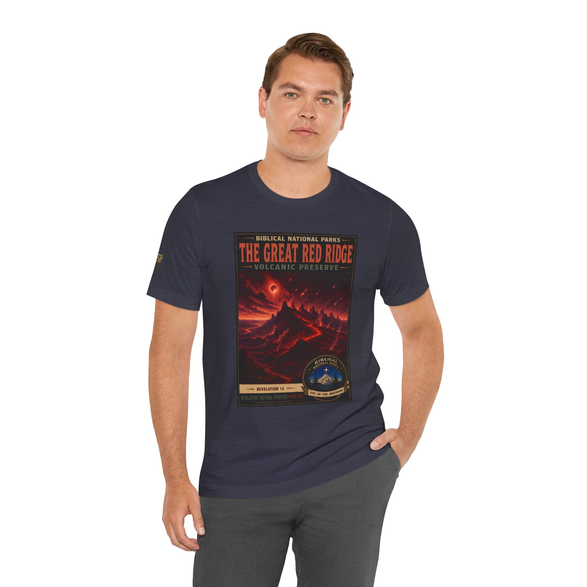 Biblical National Parks Collection X- #059/061 - Revelation: The Final Frontier | Revelation 12 | Vintage nature poster Tee | Biblical national parks graphic shirt